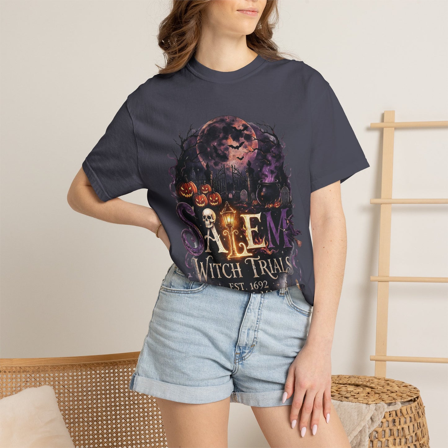 SALEM WITCH TRIALS Unisex Garment-Dyed T-shirt