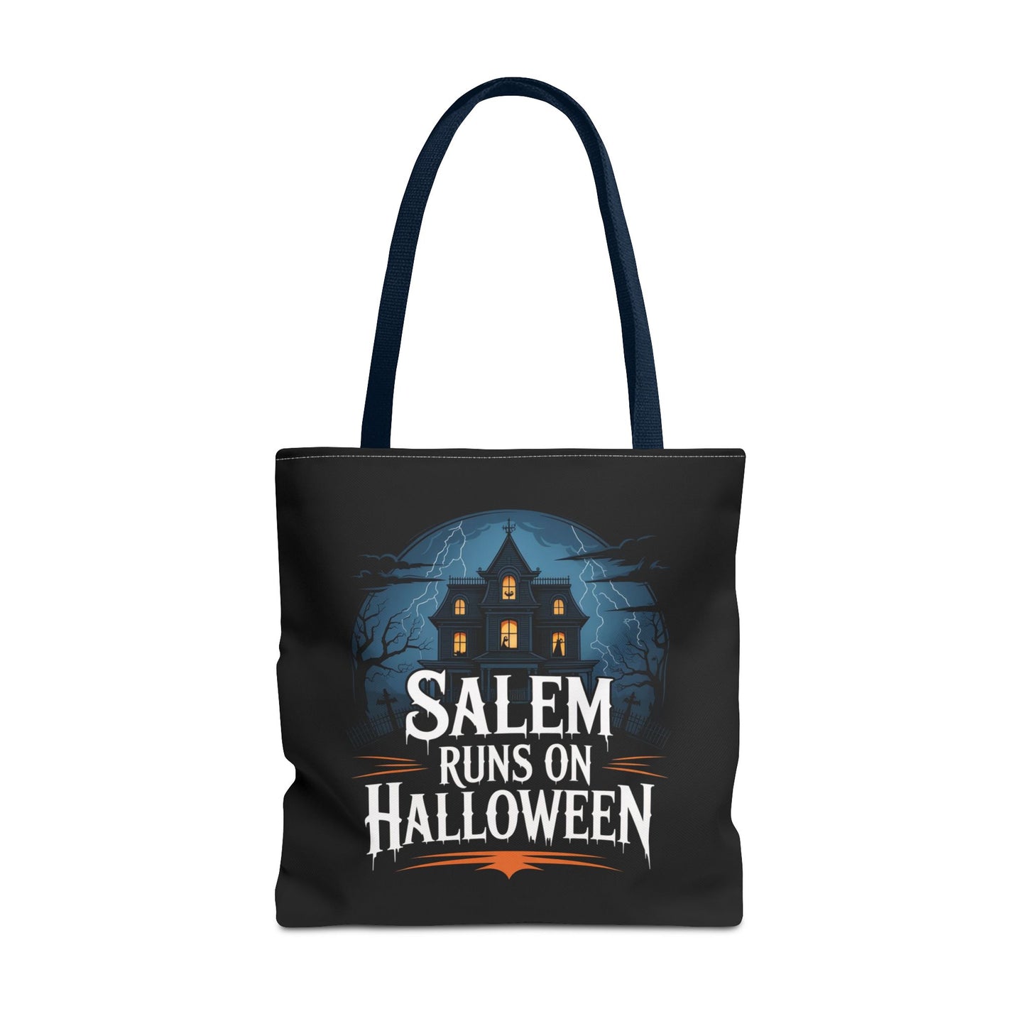 Salem Runs on Halloween Tote Bag (AOP)