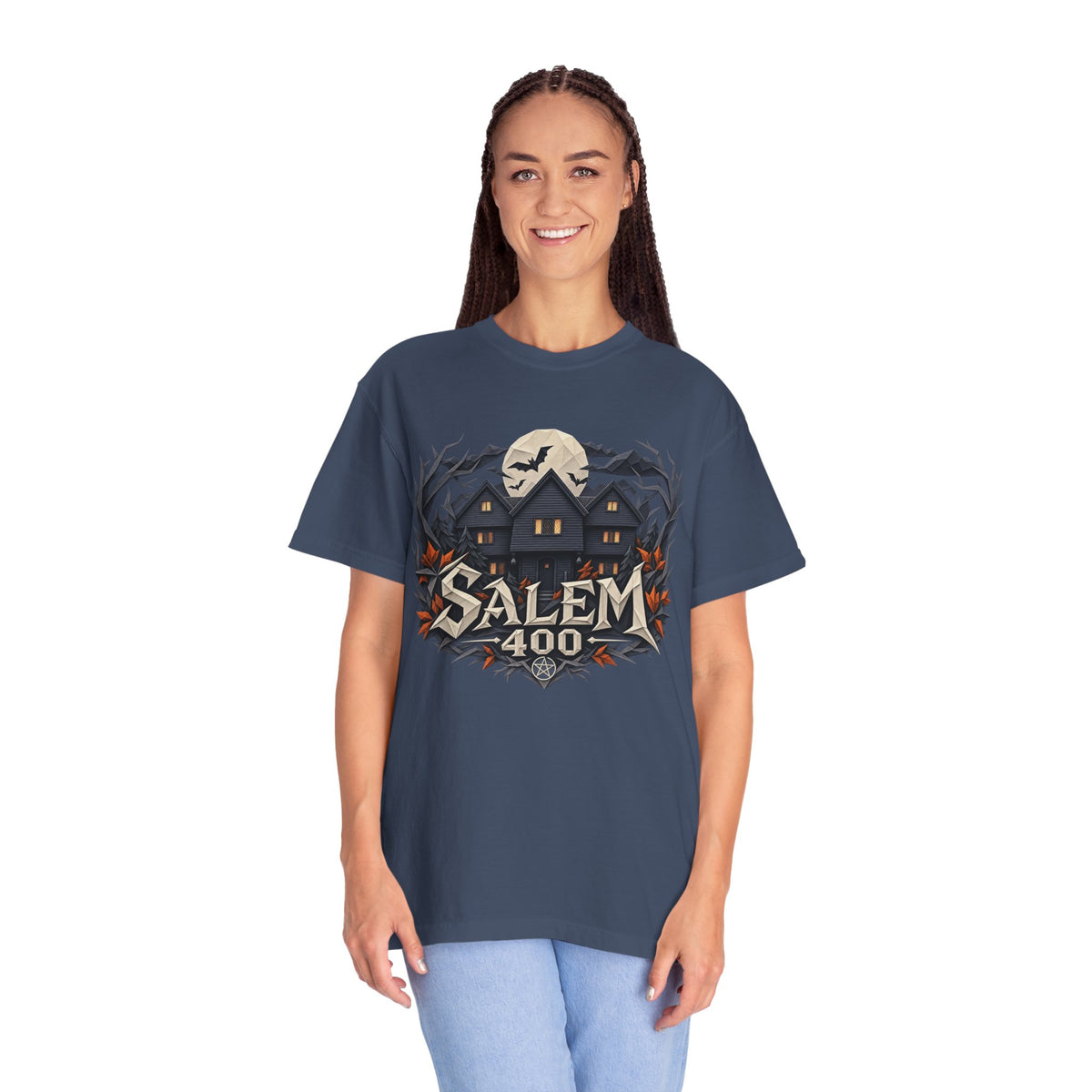 Salem 400 Witch House - Unisex Garment-Dyed T-shirt