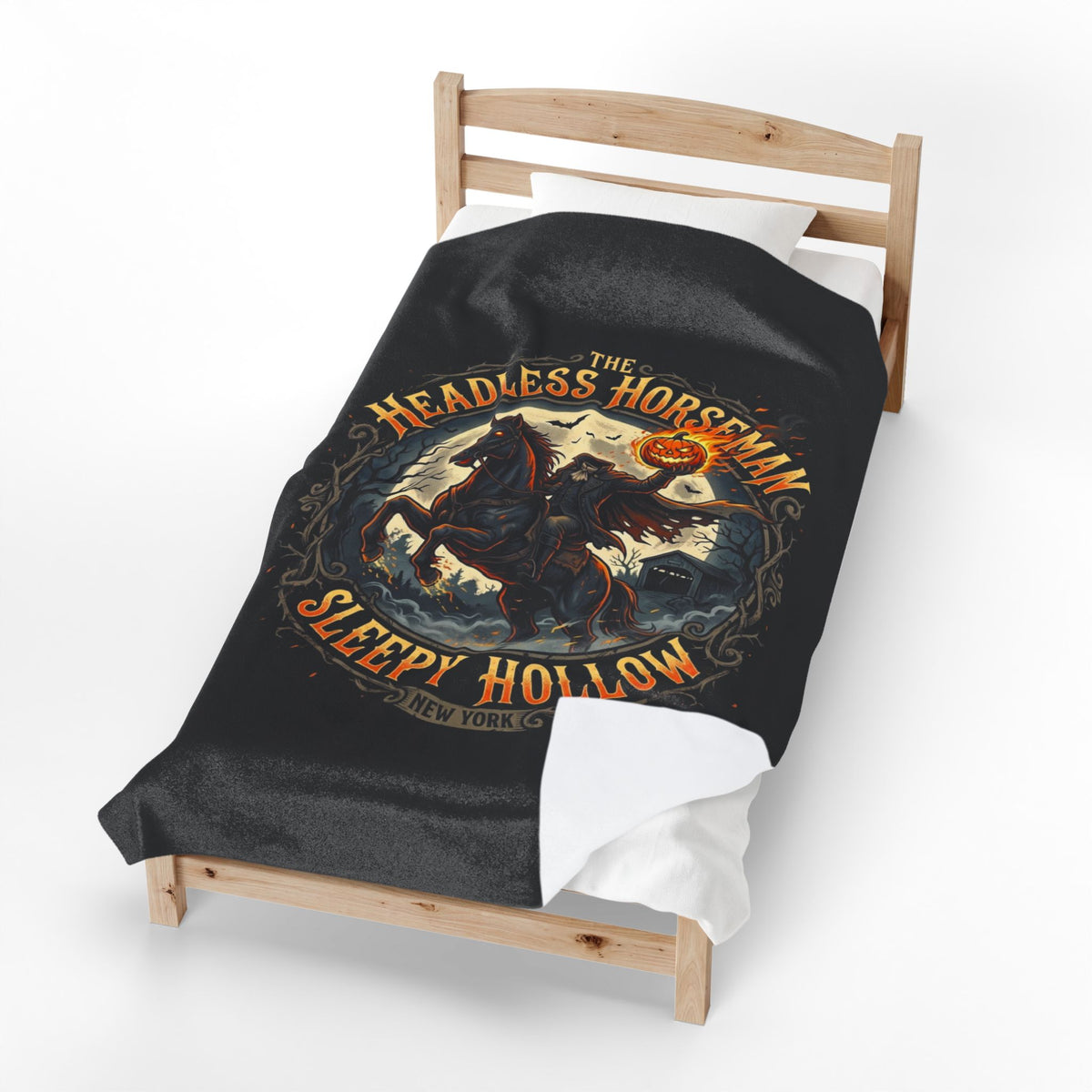 HEADLESS HORSEMAN Velveteen Plush Blanket