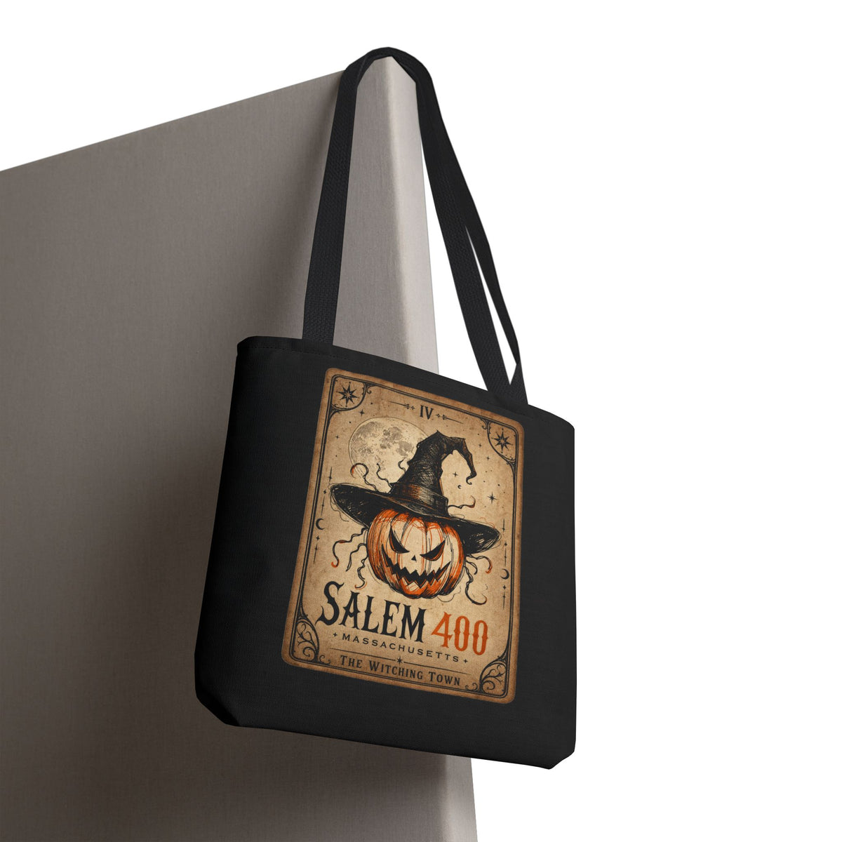 PUNKIN TAROT Tote Bag (AOP) – alternate view | SalemFootsteps