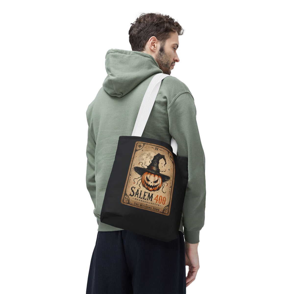 PUNKIN TAROT Tote Bag (AOP) – alternate view | SalemFootsteps