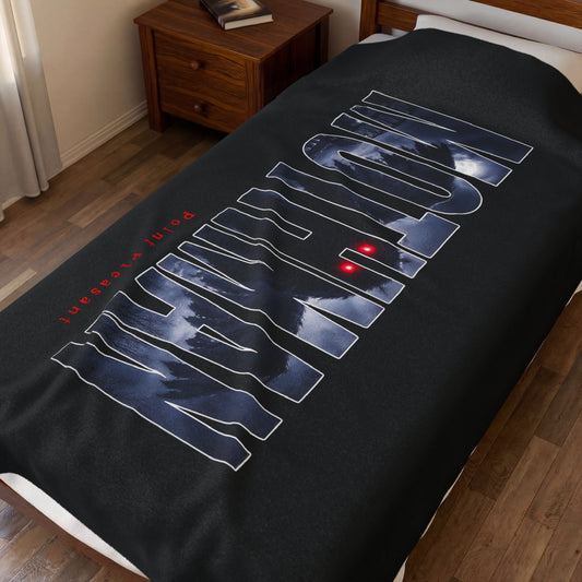 MOTHMAN LURKS Velveteen Plush Blanket
