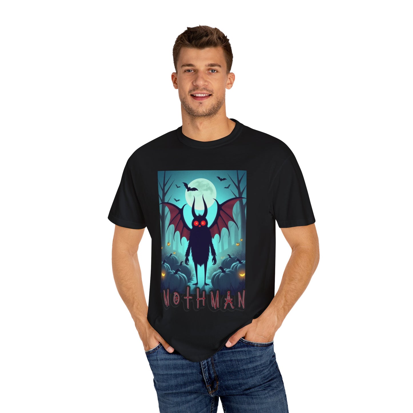 Forest Mothman Unisex Garment-Dyed T-shirt