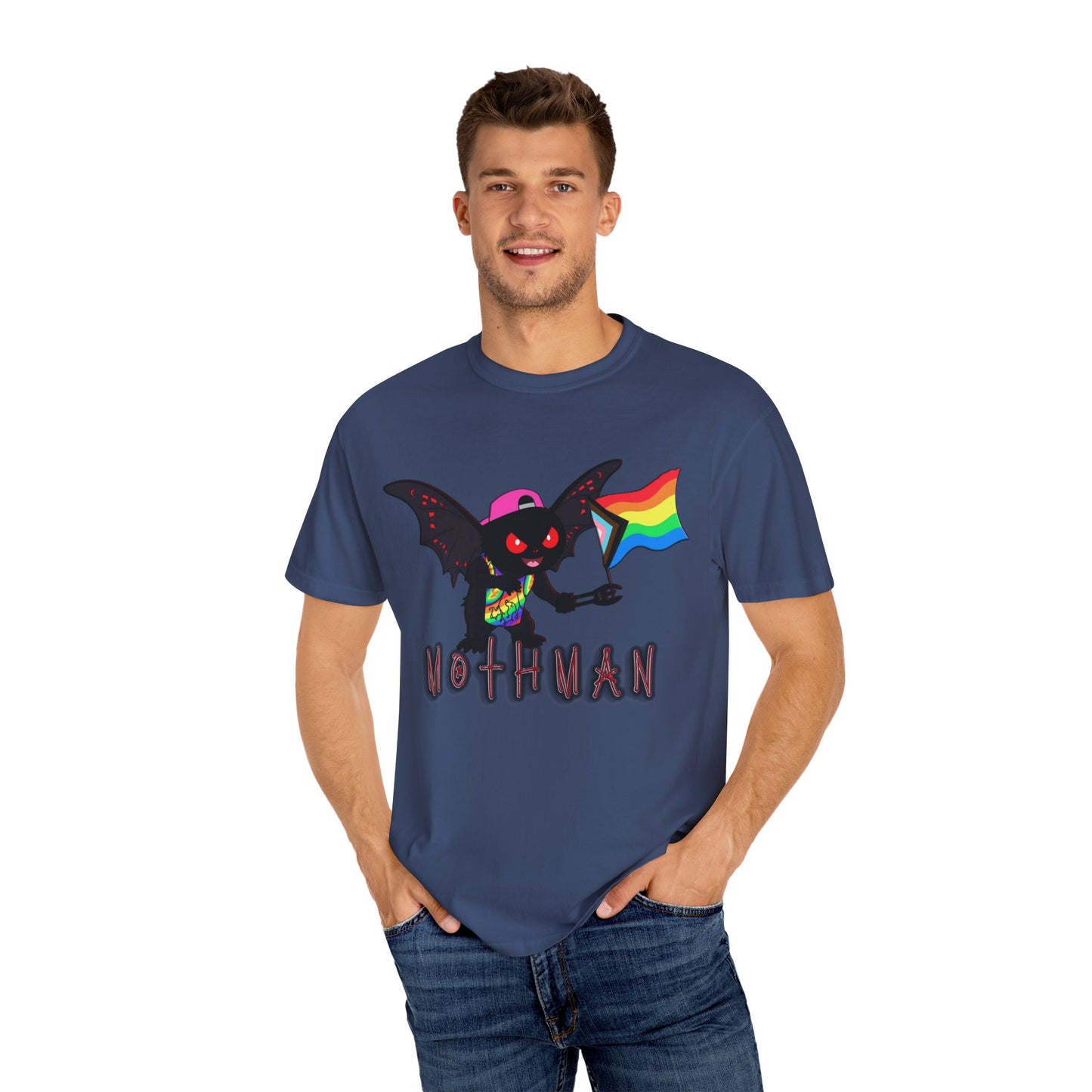 Limited Release Pride Mothman - Unisex Garment-Dyed T-shirt