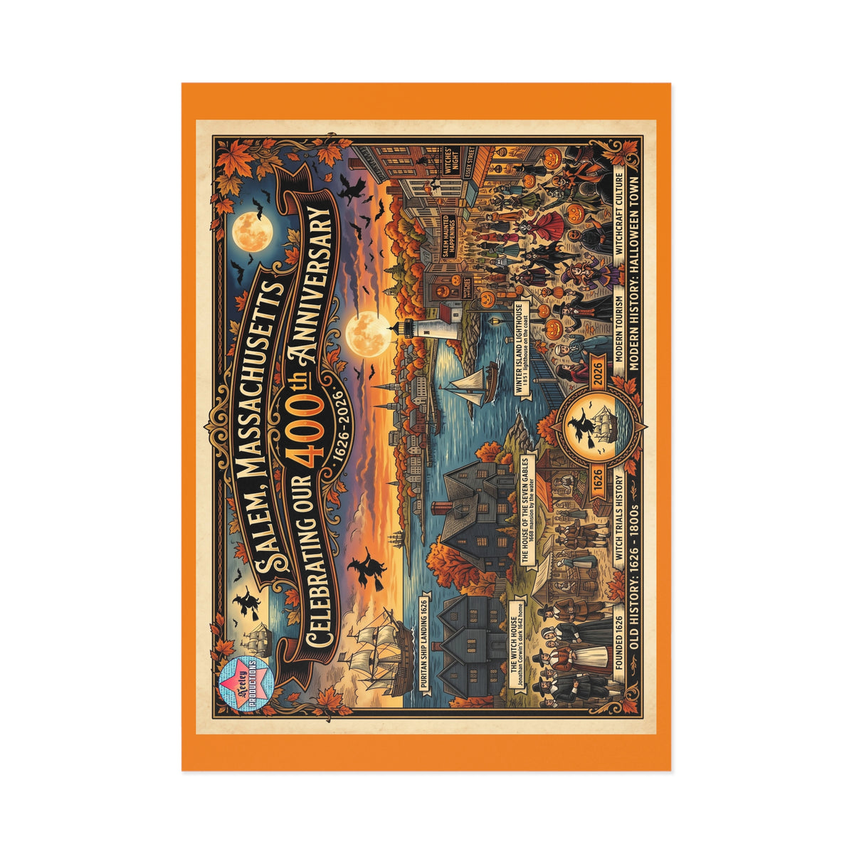 SALEM 400 Fine Art Postcards – Salem – back view | SalemFootsteps