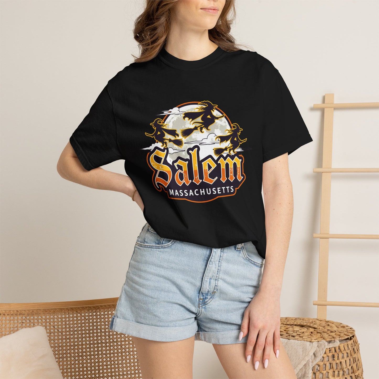 SALEM LOGO Unisex Garment-Dyed T-shirt
