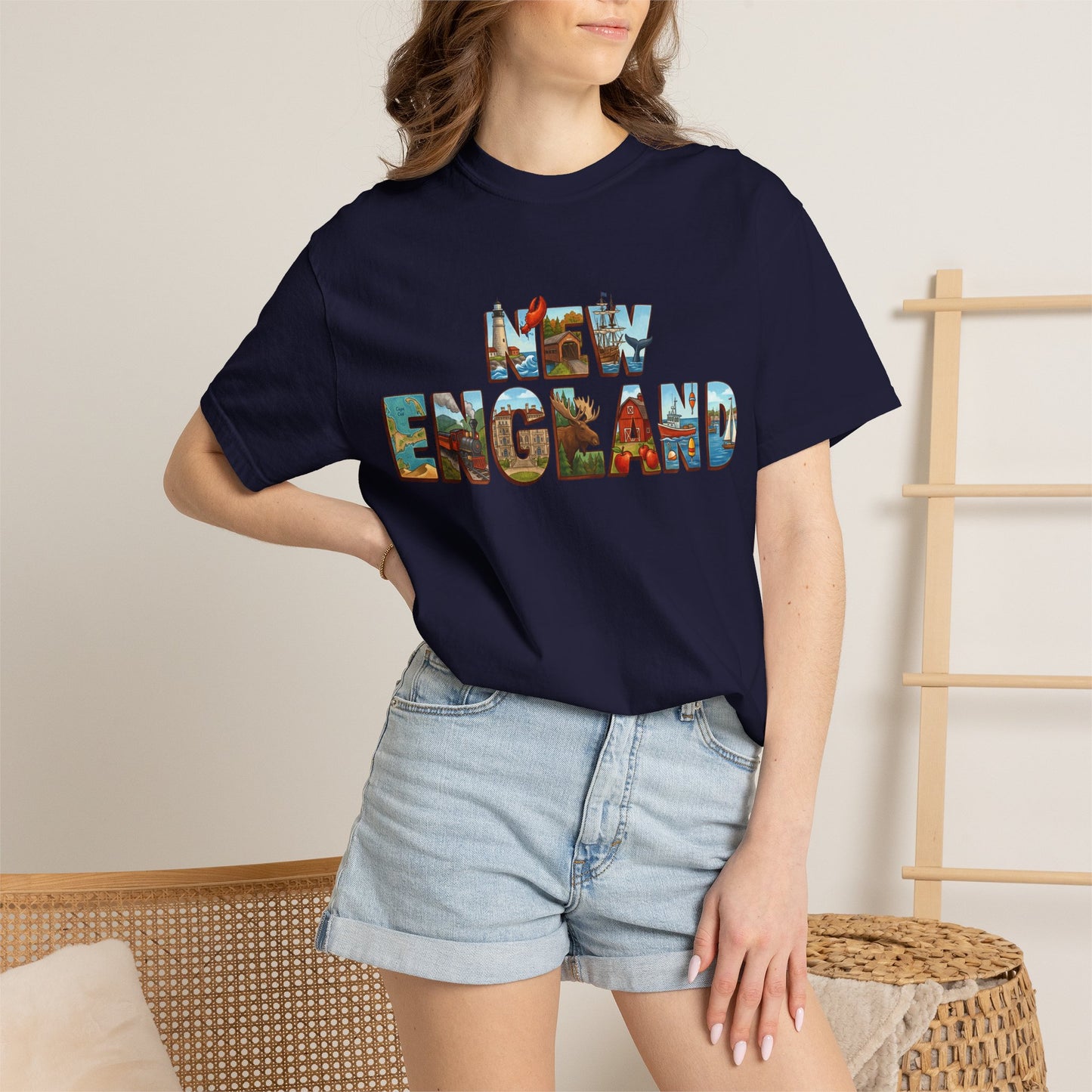 NEW ENGLAND Unisex Garment-Dyed T-shirt