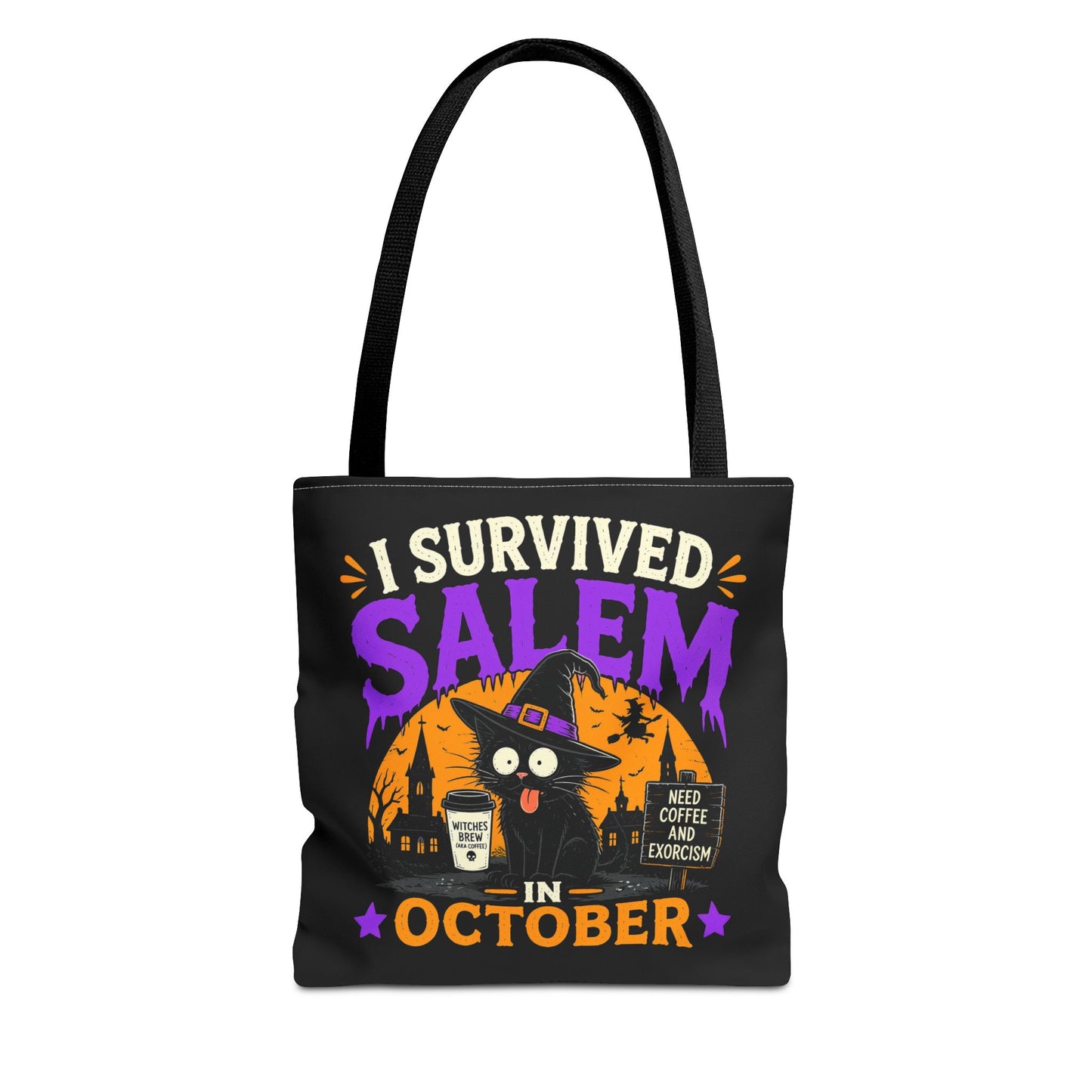 Survived Salem Cat - Tote Bag (AOP)