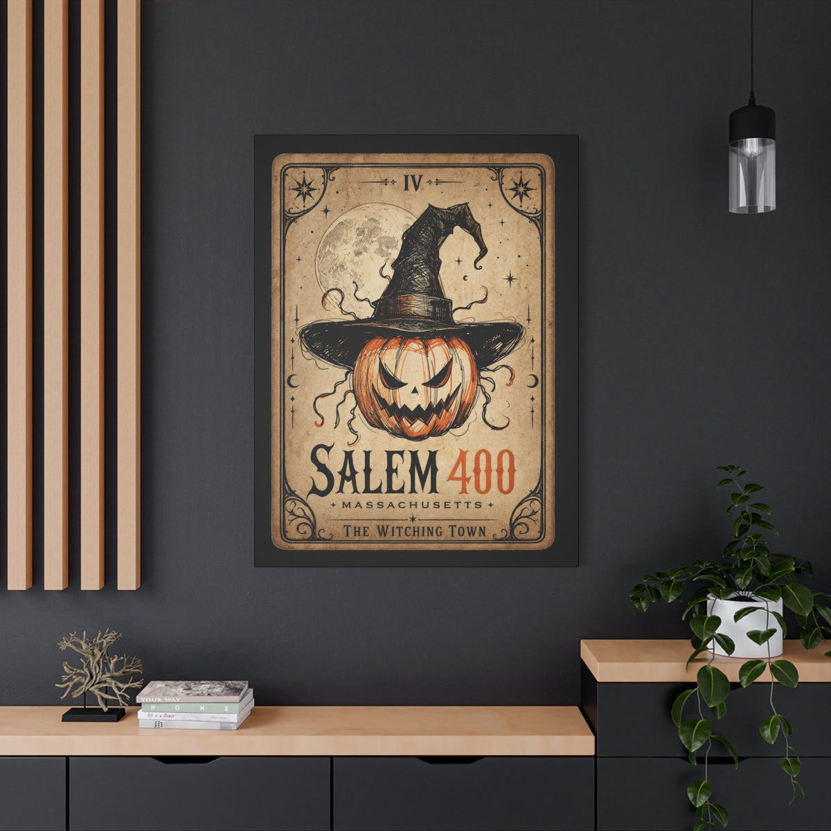 SALEM TAROT Matte Canvas, Stretched, 1.25" – Salem – alternate view | SalemFootsteps