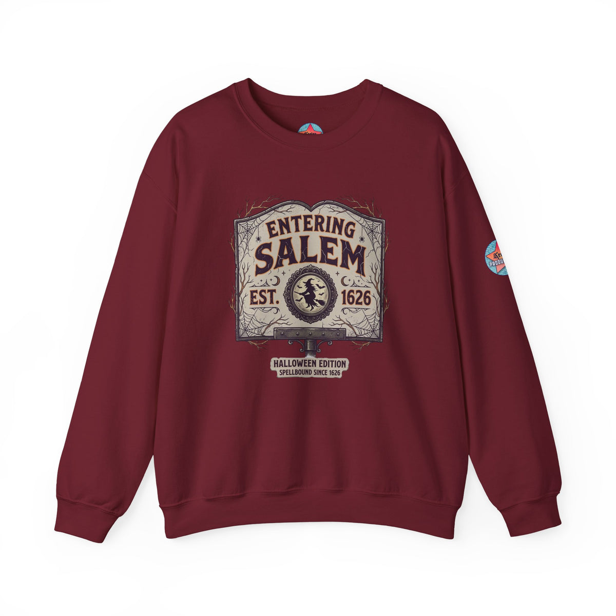 Spooky Entering Salem Unisex Heavy Blend™ Crewneck Sweatshirt