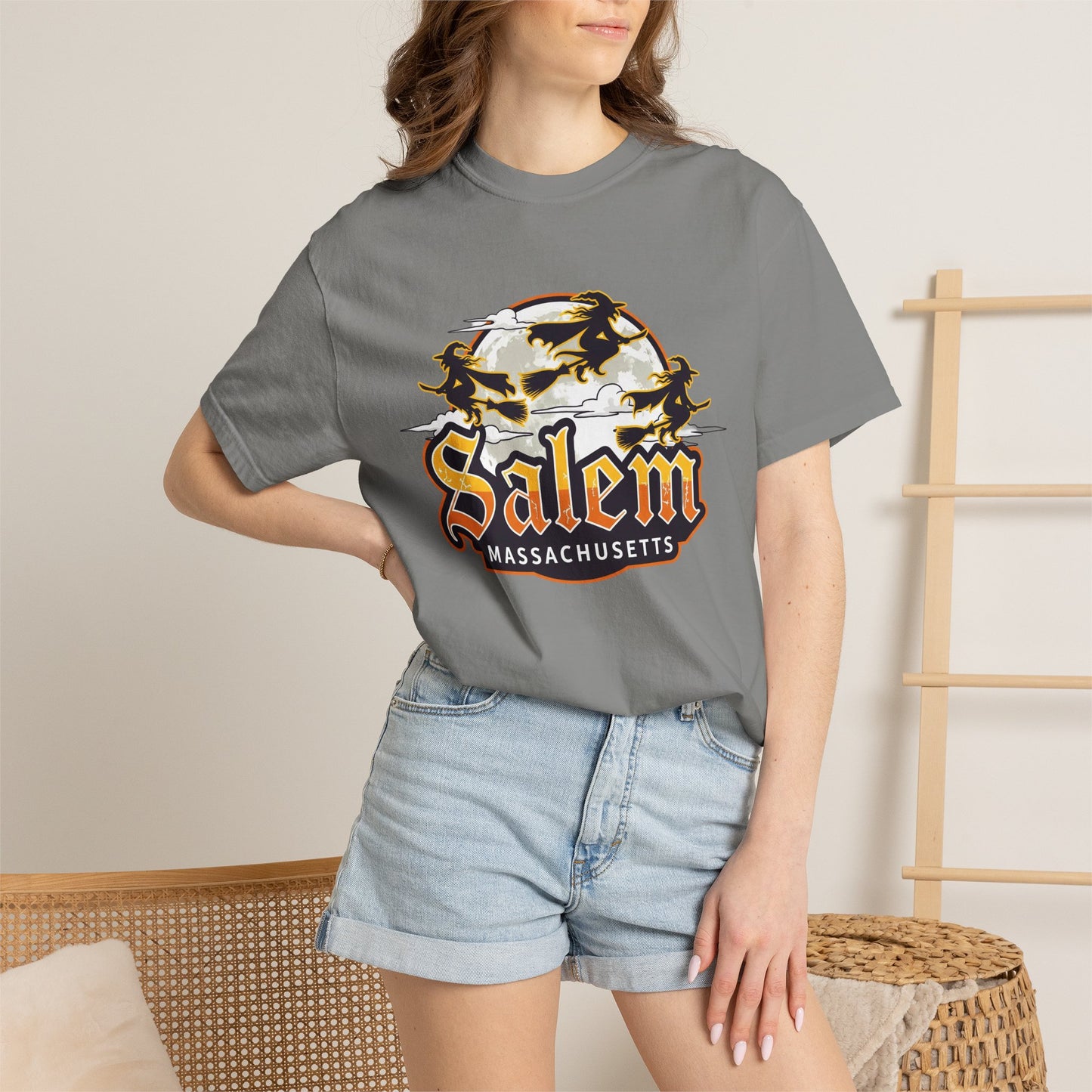 SALEM LOGO Unisex Garment-Dyed T-shirt