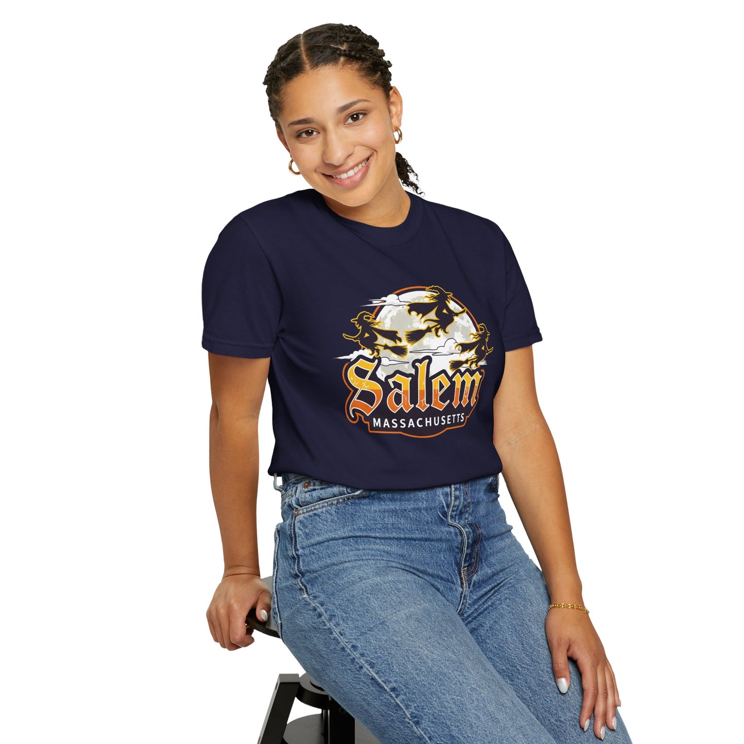 SALEM LOGO Unisex Garment-Dyed T-shirt