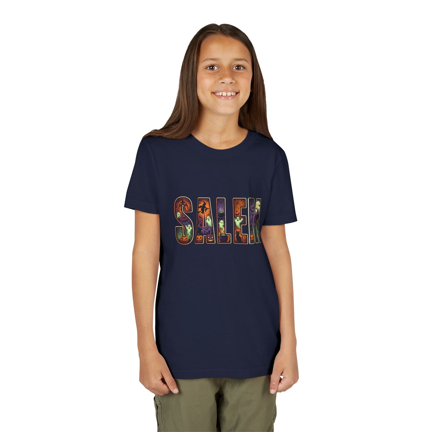 SALEM SPOOKY Youth Short Sleeve Tshirt (More Colors)