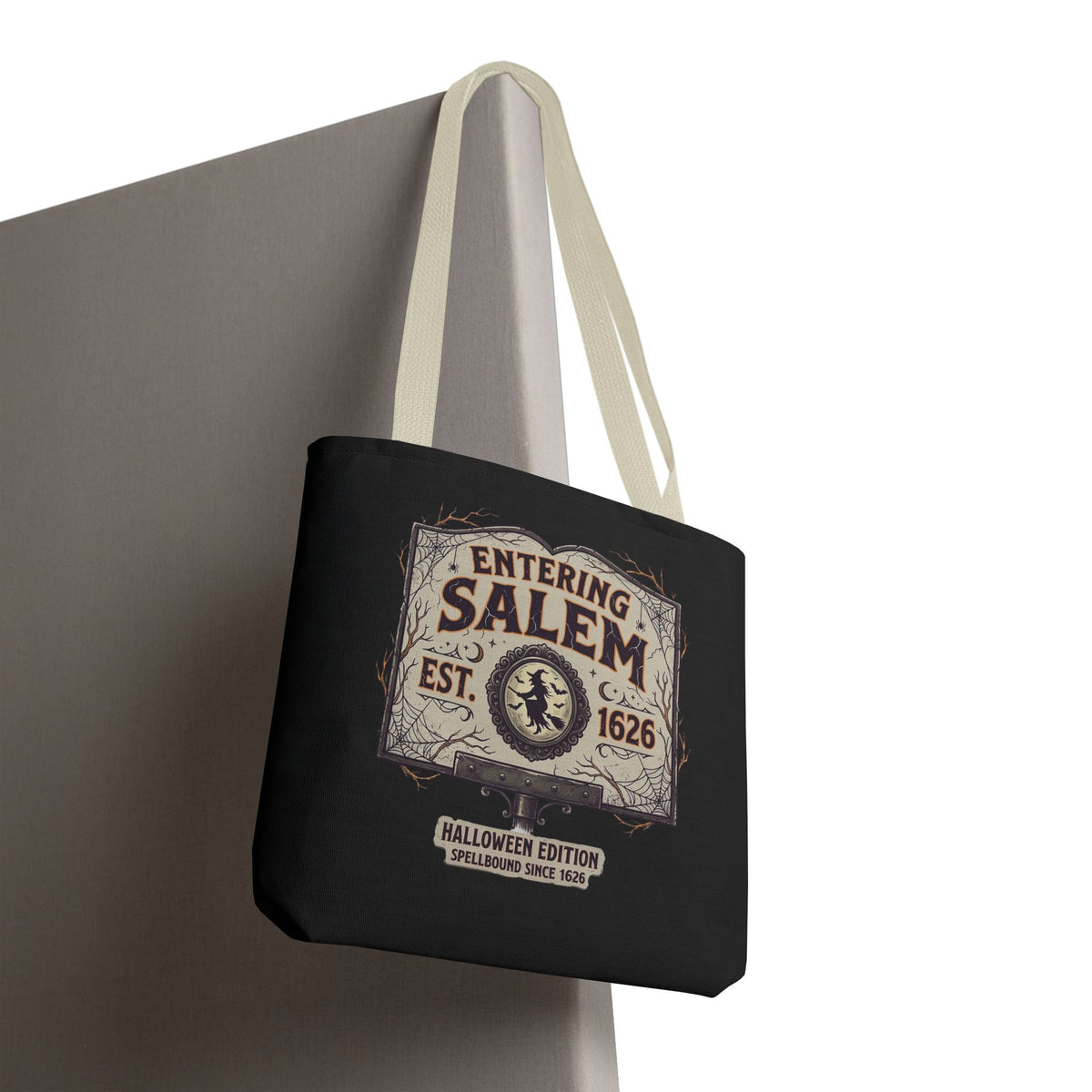 Spooky Entering Salem Tote Bag (AOP)