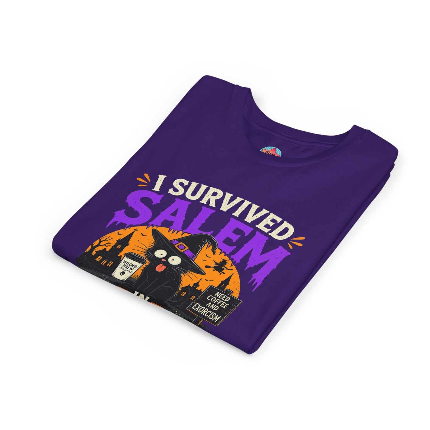 Survived Salem Cat - Youth Short Sleeve Tee