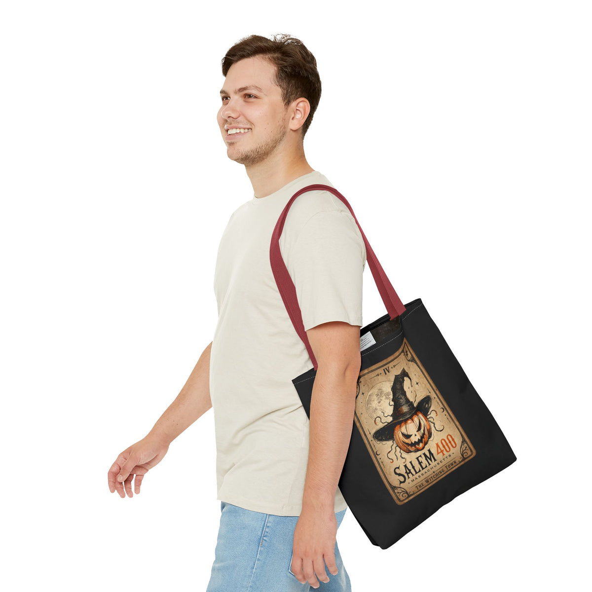 PUNKIN TAROT Tote Bag (AOP) – alternate view | SalemFootsteps