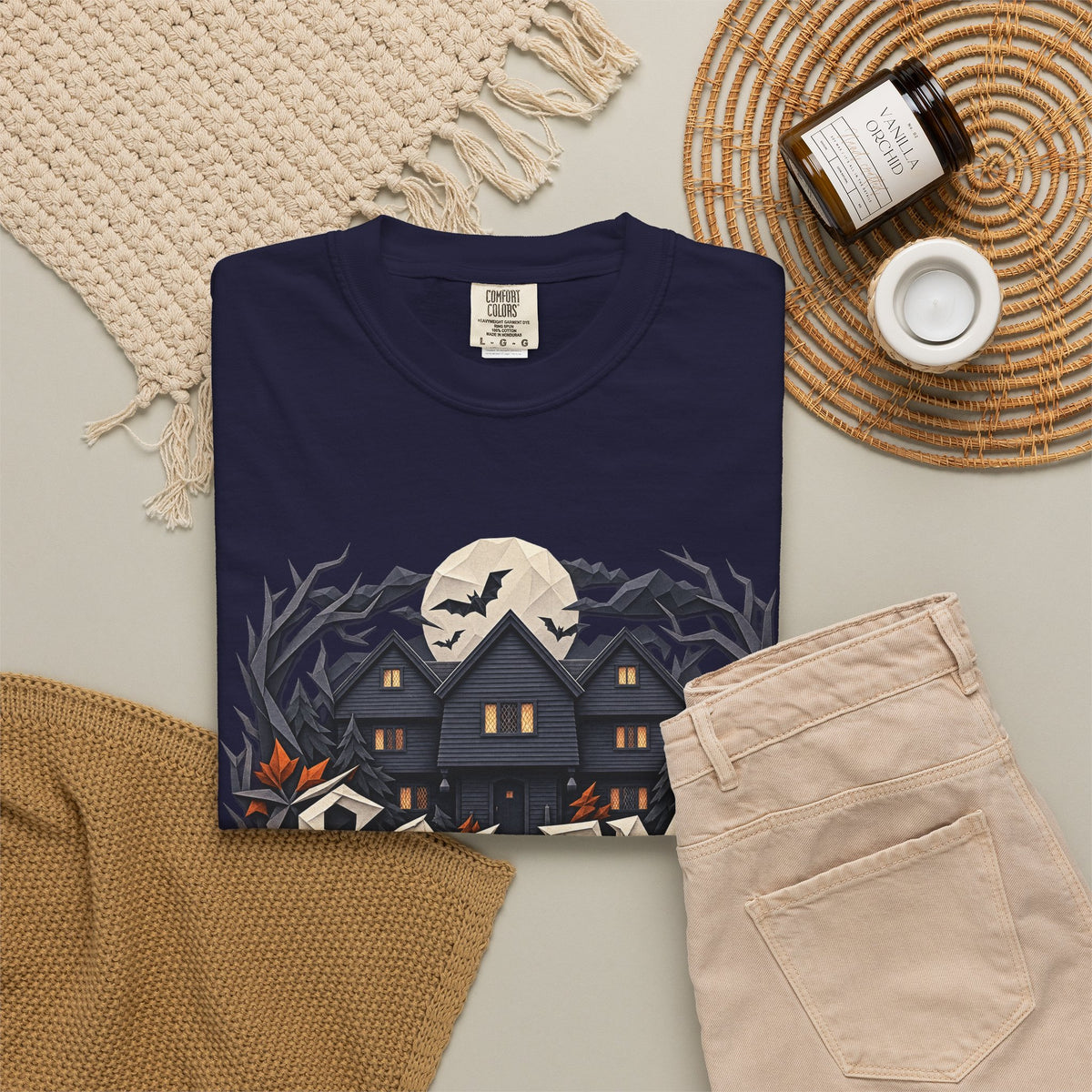 Salem 400 Witch House - Unisex Garment-Dyed T-shirt