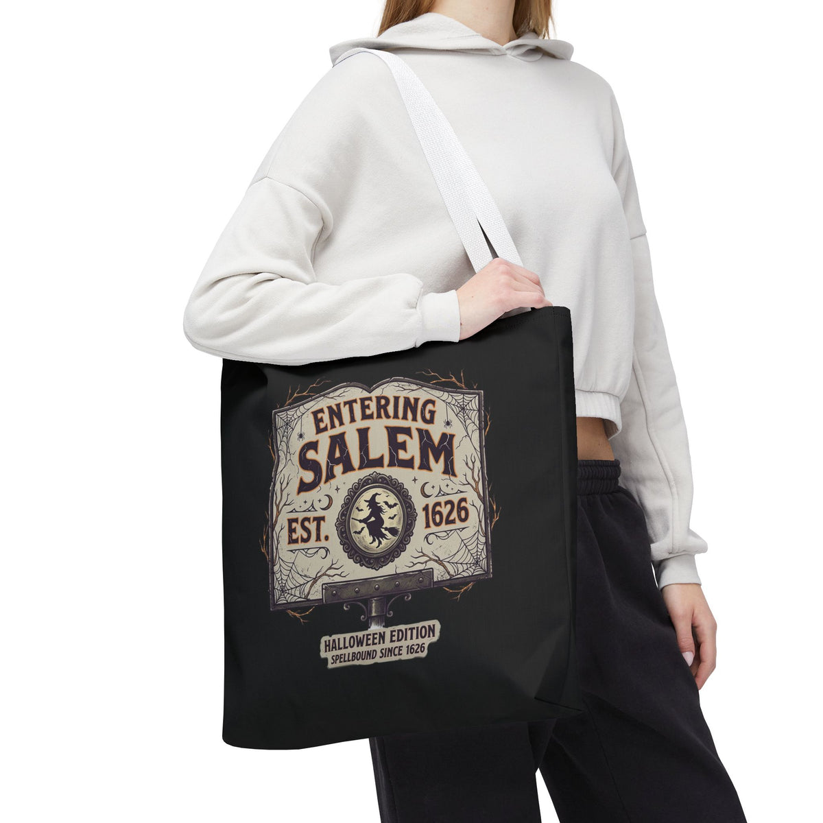 Spooky Entering Salem Tote Bag (AOP)