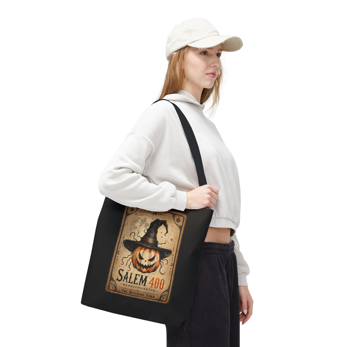 PUNKIN TAROT Tote Bag (AOP) – alternate view | SalemFootsteps