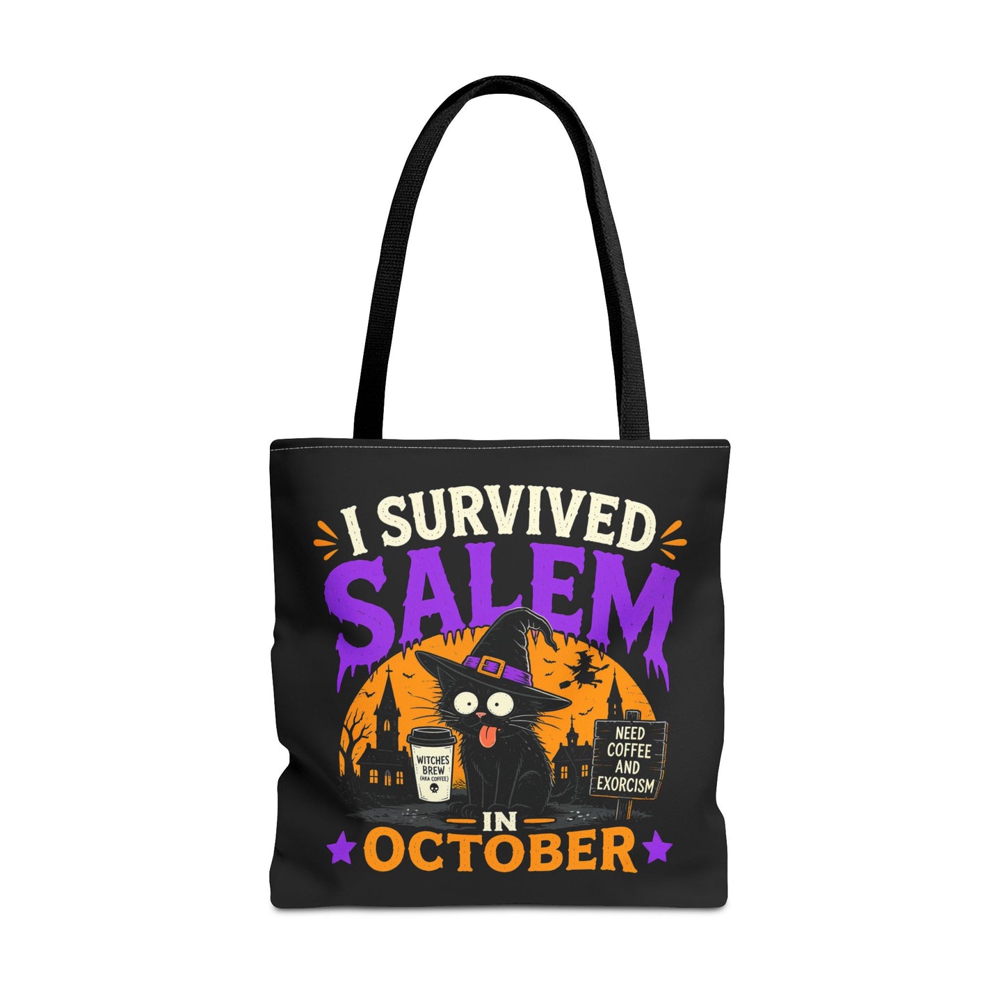 Survived Salem Cat - Tote Bag (AOP)