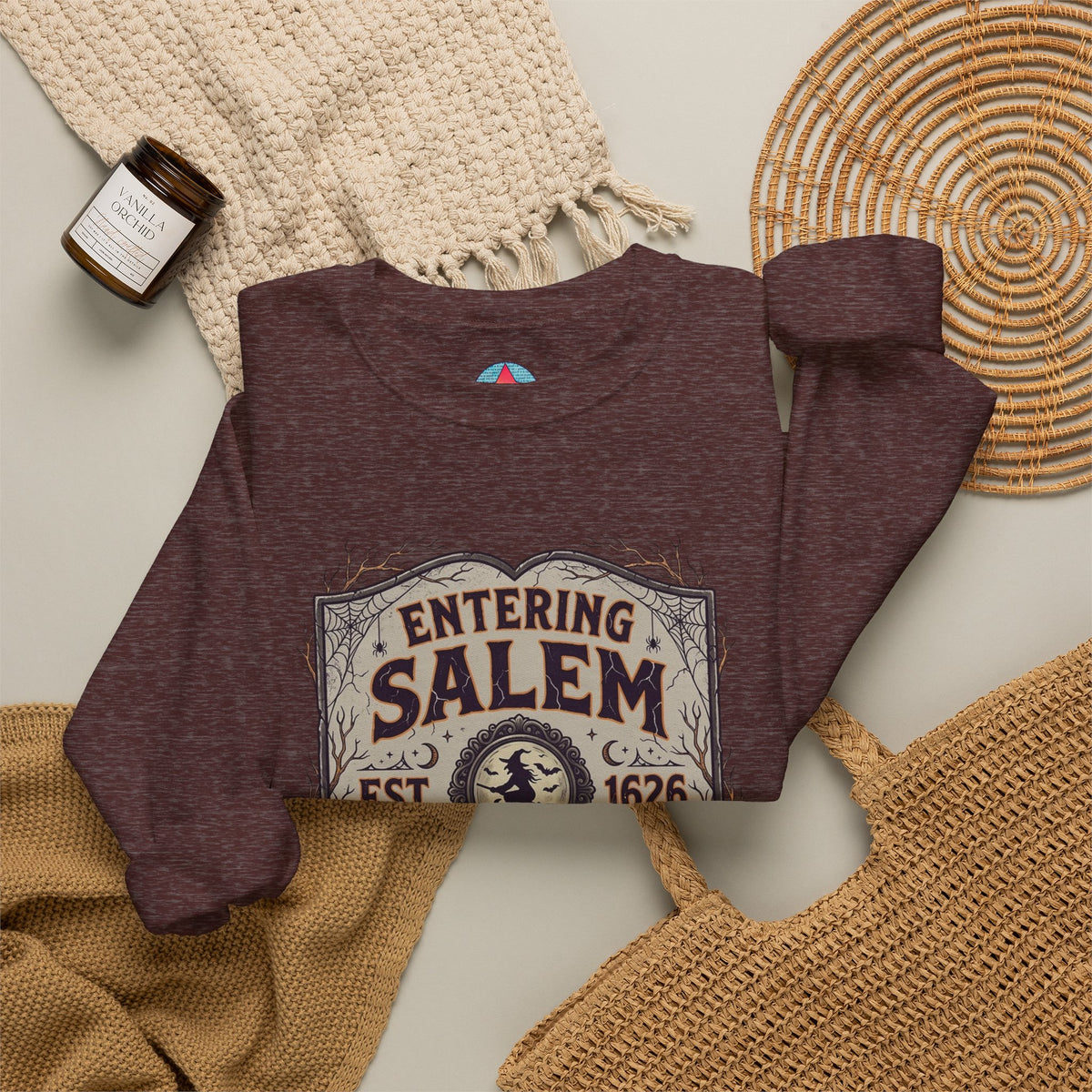 Spooky Entering Salem Unisex Heavy Blend™ Crewneck Sweatshirt