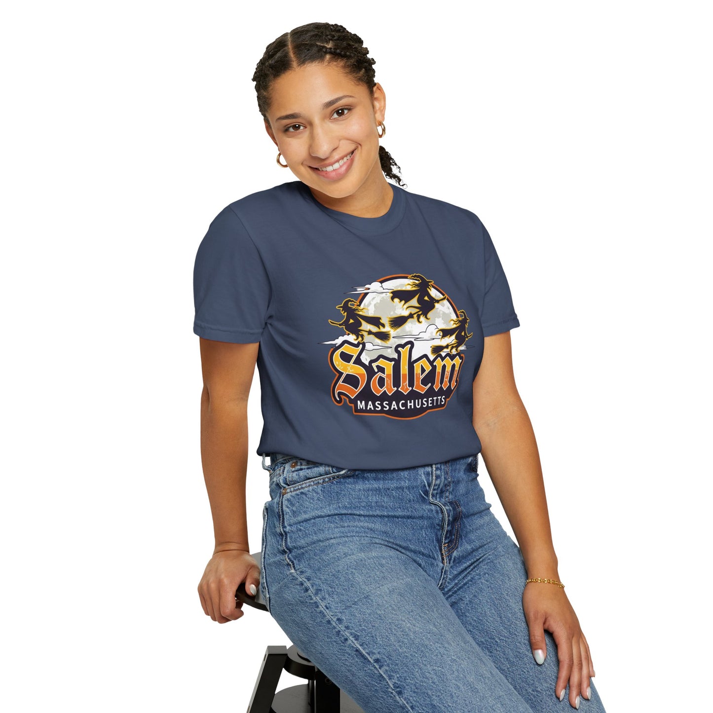 SALEM LOGO Unisex Garment-Dyed T-shirt