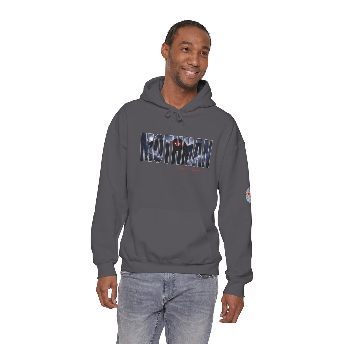 MOTHMAN LURKS Unisex Heavy Blend™ Hooded Sweatshirt