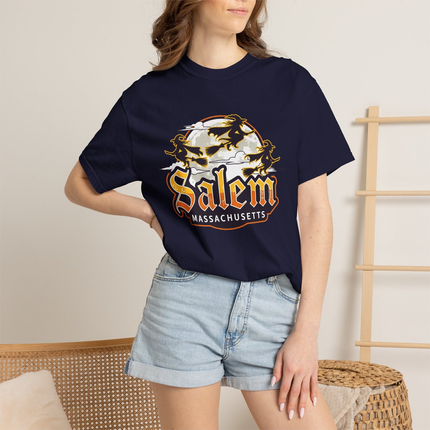 SALEM LOGO Unisex Garment-Dyed T-shirt