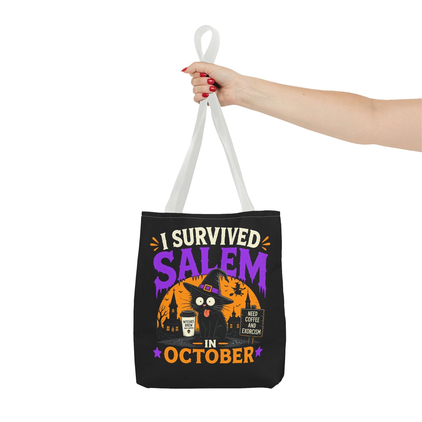 Survived Salem Cat - Tote Bag (AOP)