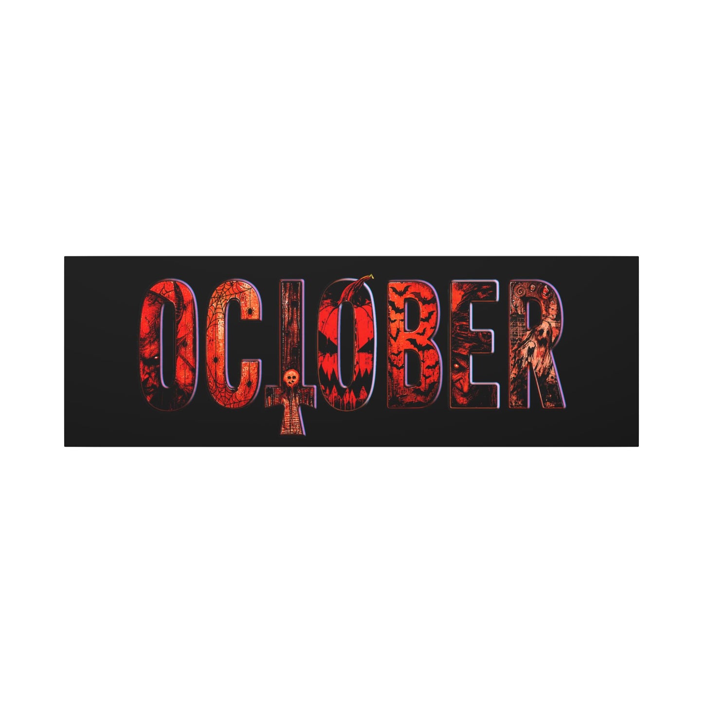 HORROR OCTOBER - Matte Canvas, Stretched, 0.75" (Multi-Size)