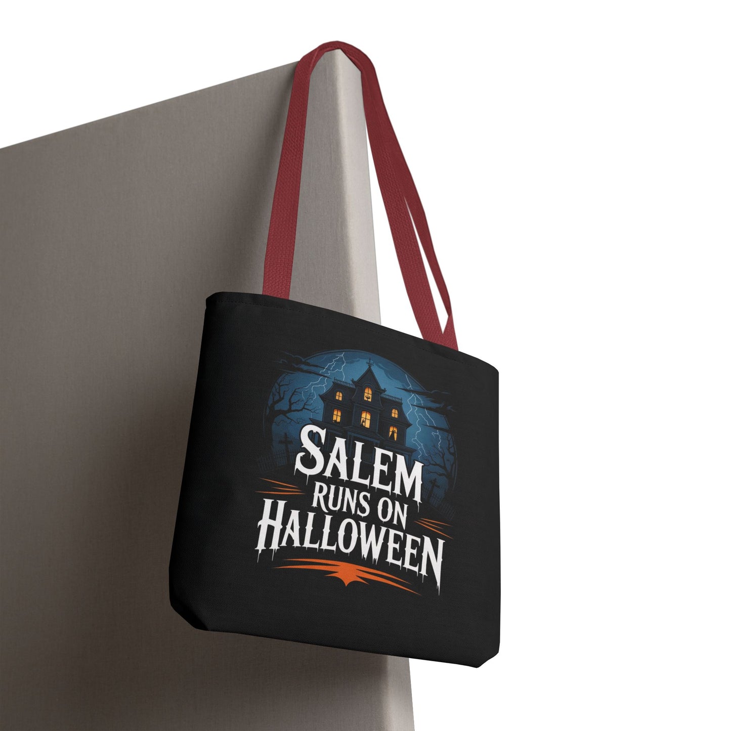 Salem Runs on Halloween Tote Bag (AOP)