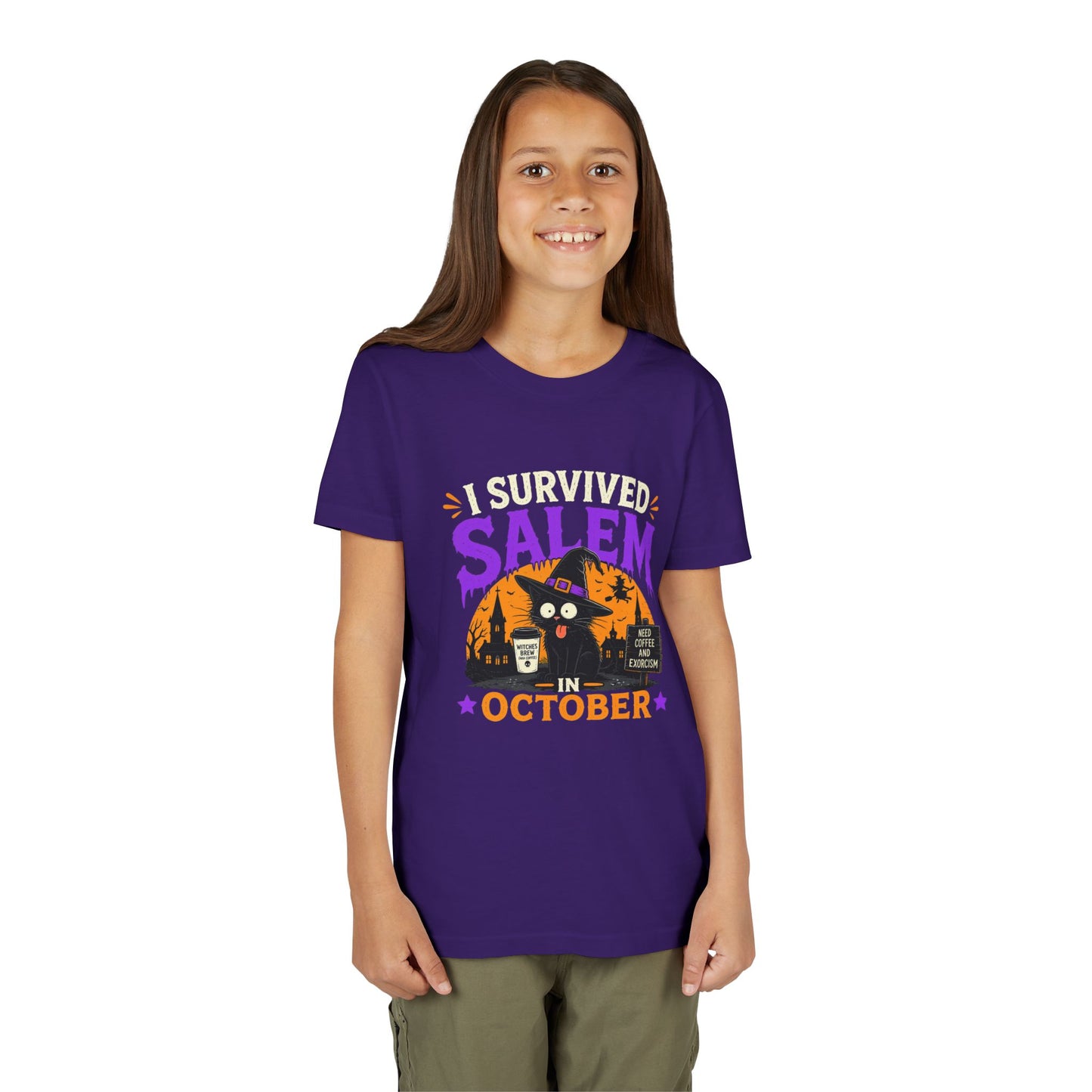 Survived Salem Cat - Youth Short Sleeve Tee
