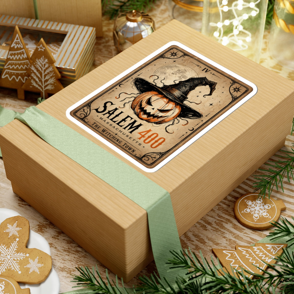 PUNKIN TAROT Kiss-Cut Stickers – alternate view | SalemFootsteps