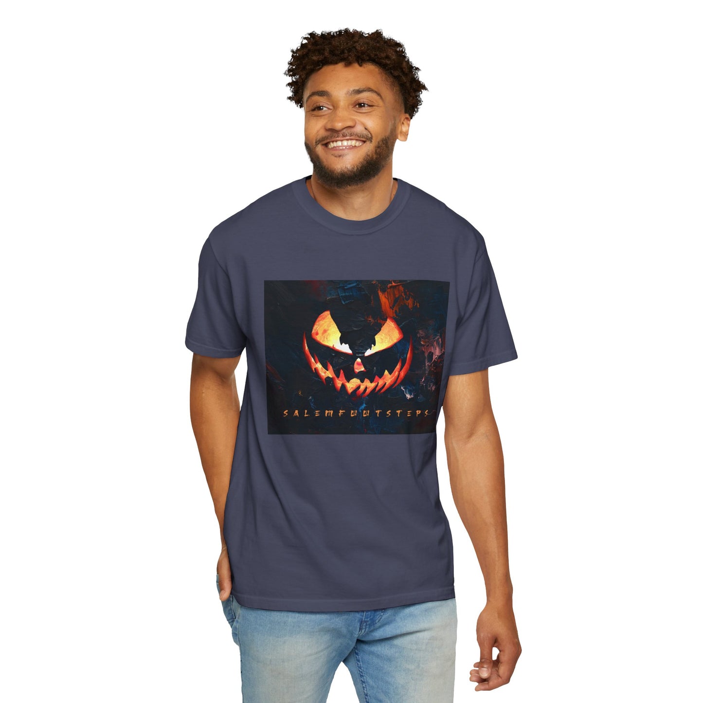 MIDNIGHT PUMPKIN Unisex Garment-Dyed T-shirt