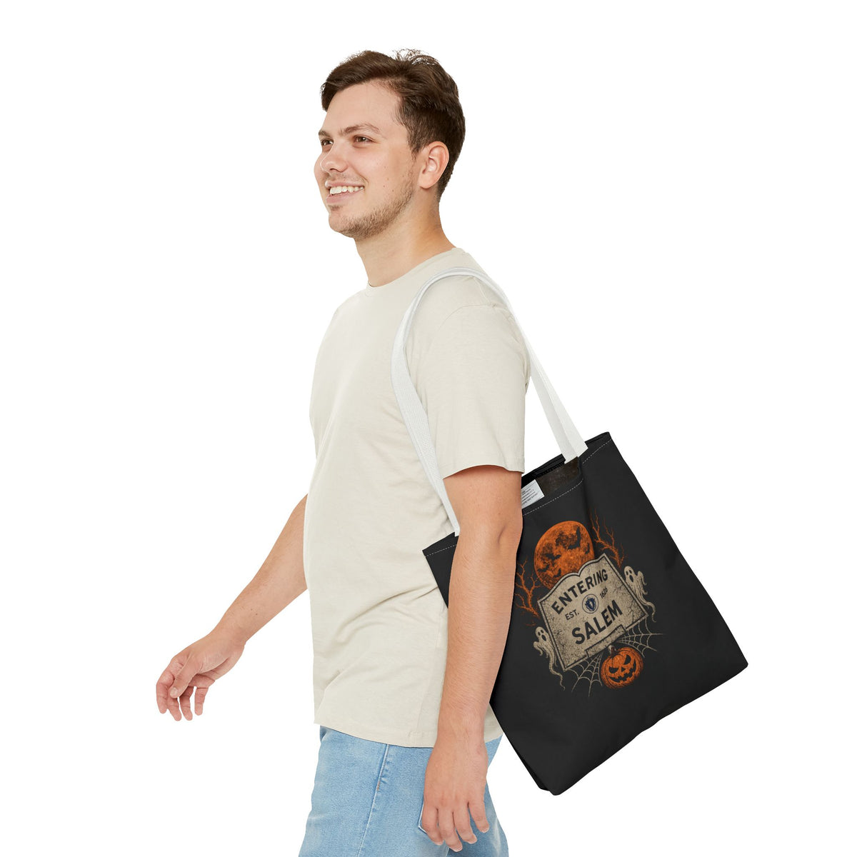 Halloween Entering Salem Tote Bag (AOP)
