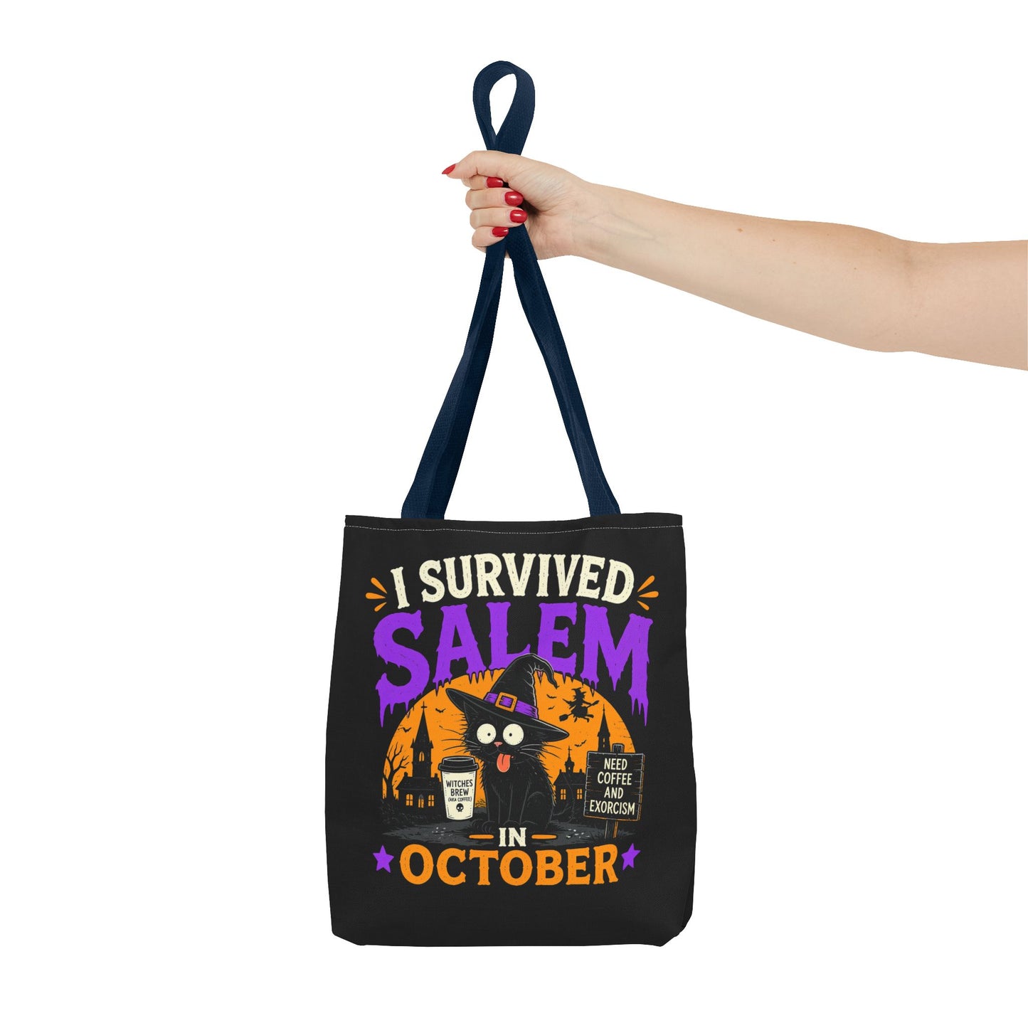 Survived Salem Cat - Tote Bag (AOP)