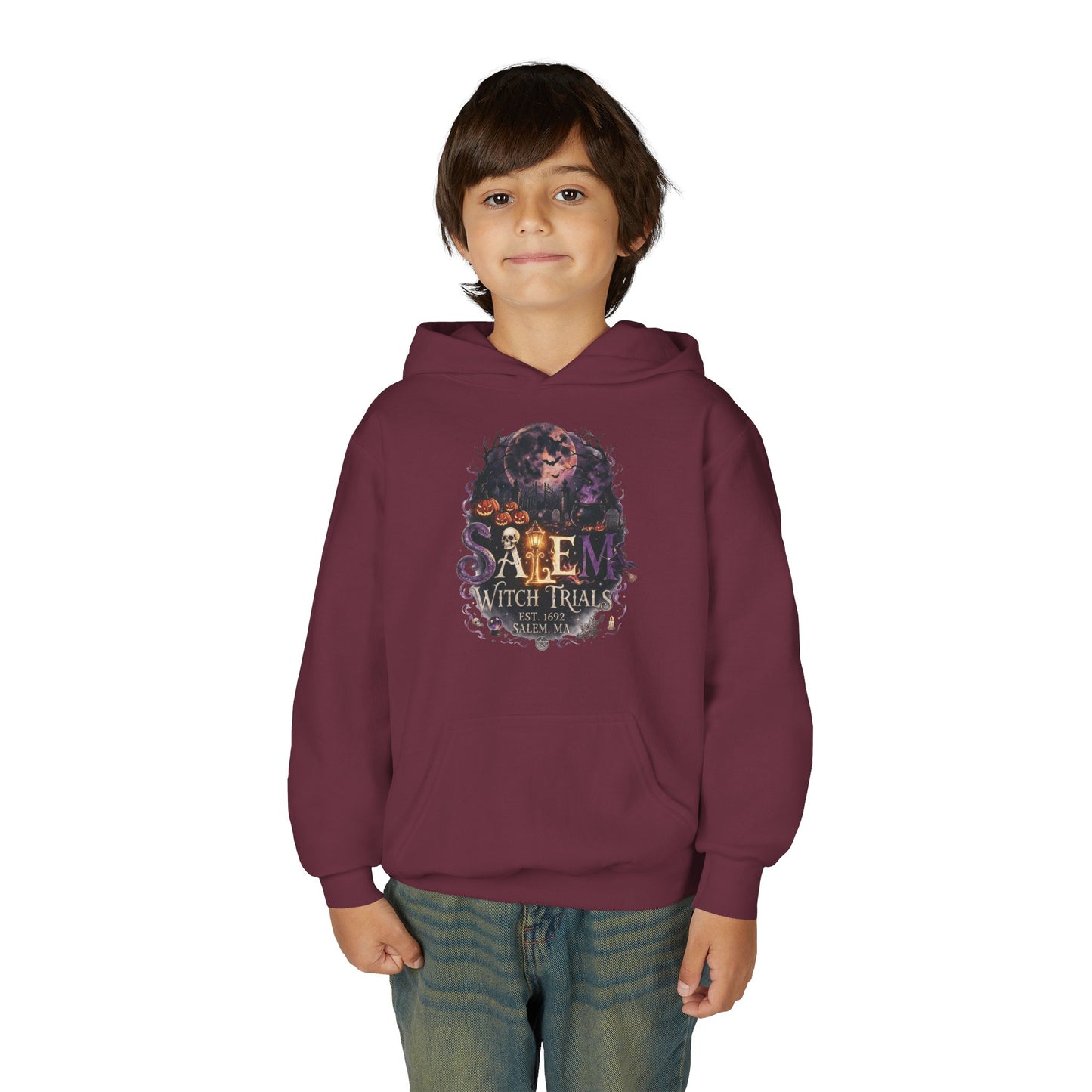 SALEM WITCH TRIALS Youth Heavy Blend Hooded Sweatshirt