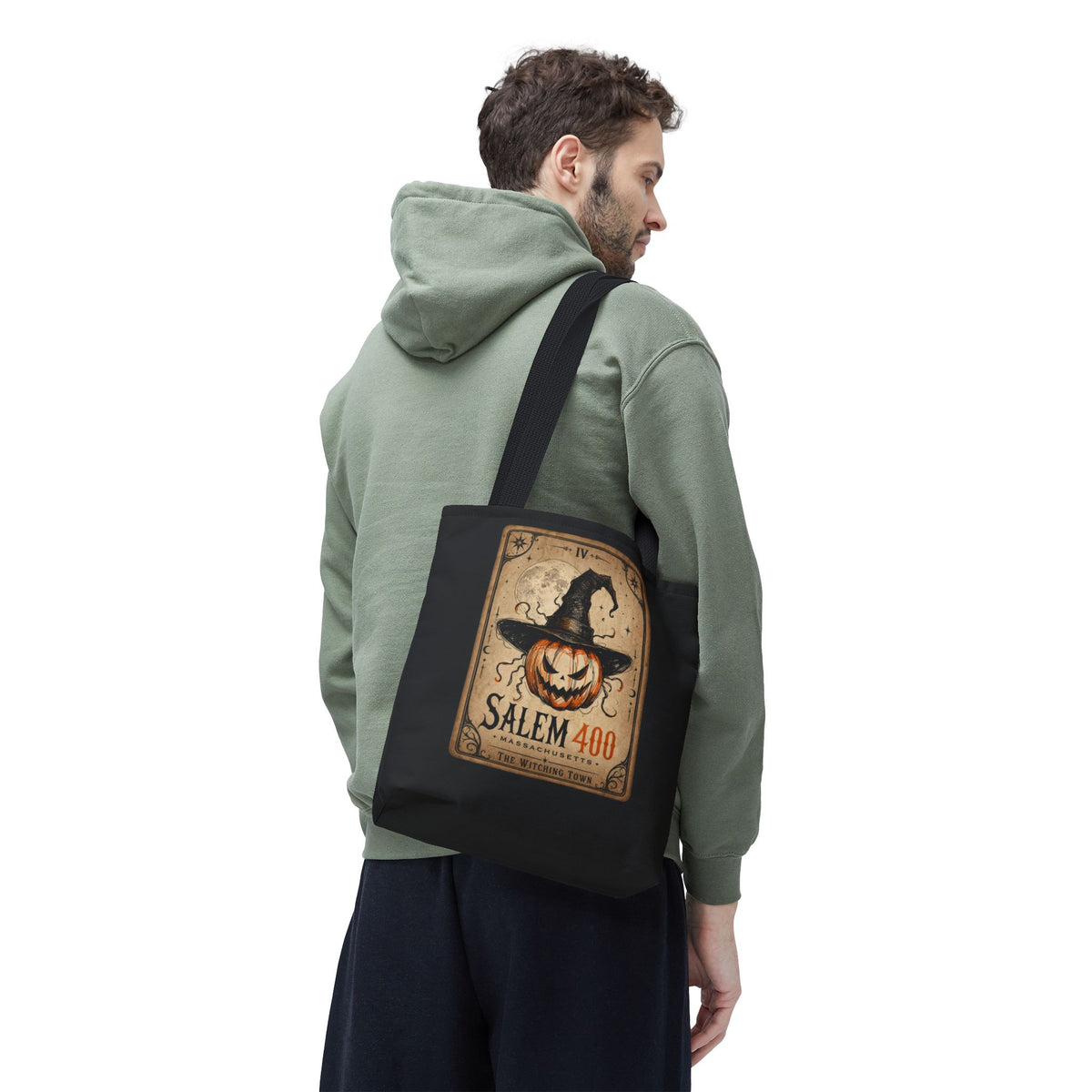 PUNKIN TAROT Tote Bag (AOP) – alternate view | SalemFootsteps