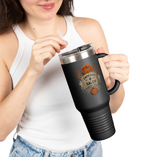 Halloween Entering Salem Insulated Travel Mug, 40oz