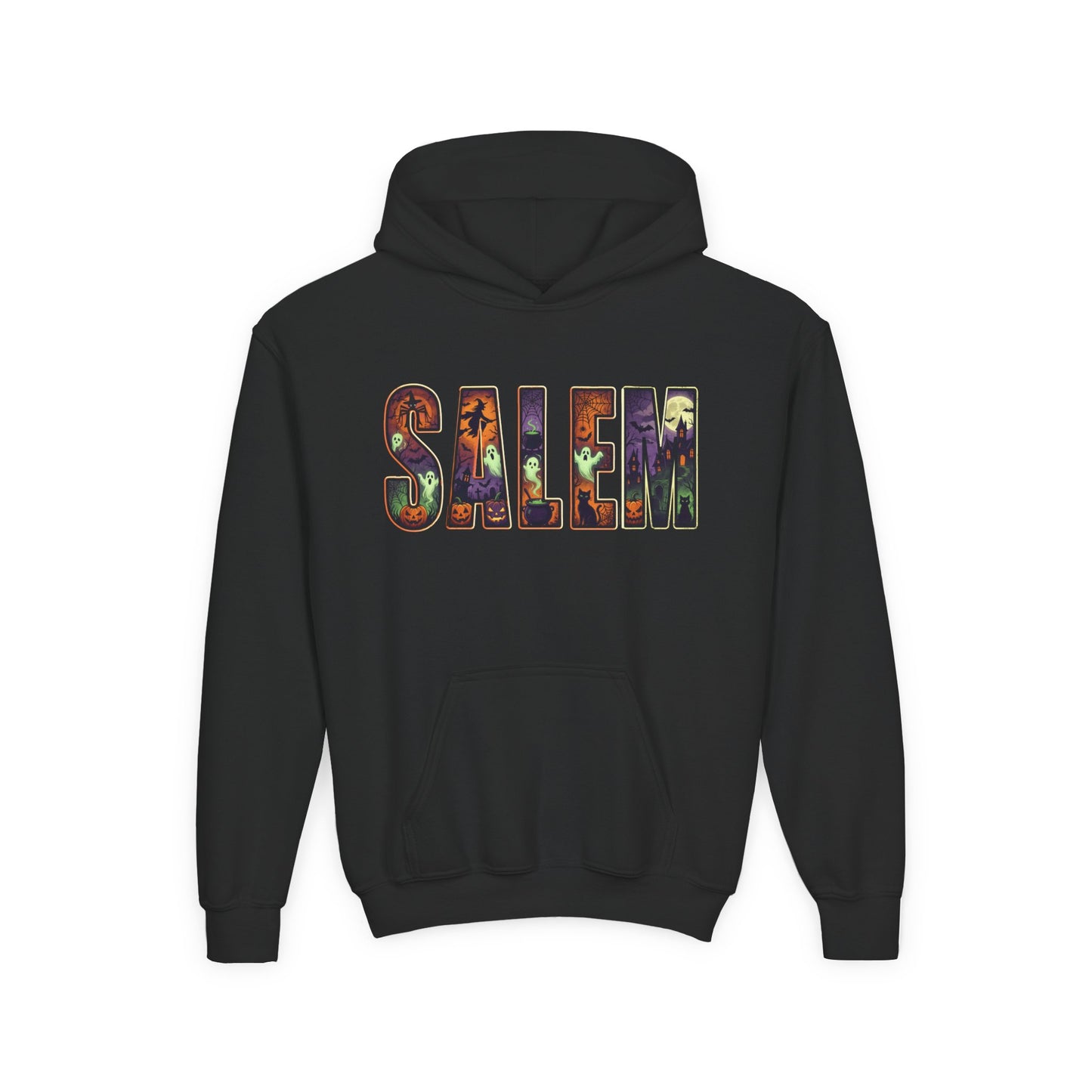 SALEM SPOOKY Youth Heavy Blend Hooded Sweatshirt (More Colors)