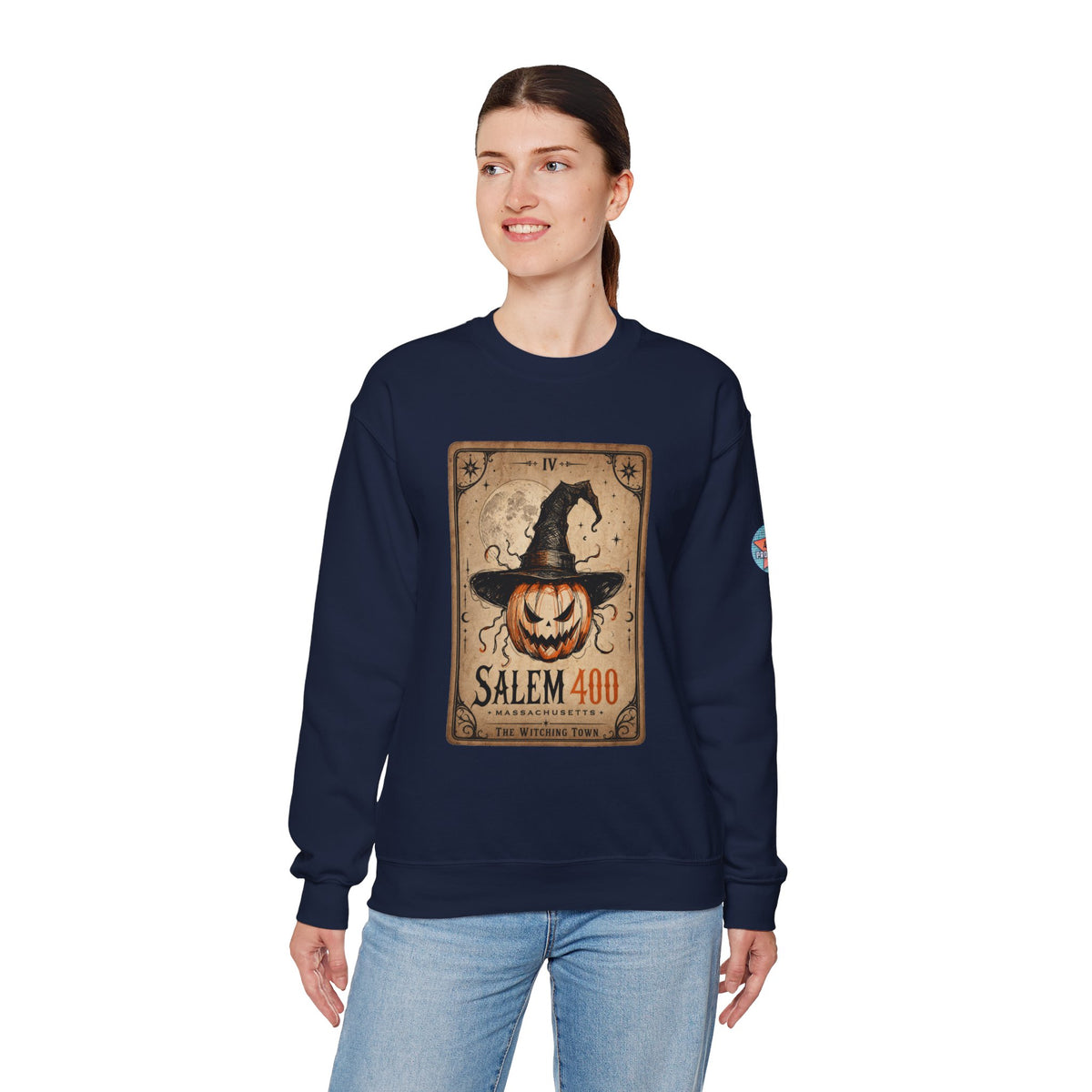 PUNKIN TAROT Unisex Heavy Blend™ Crewneck Sweatshirt – alternate view | SalemFootsteps