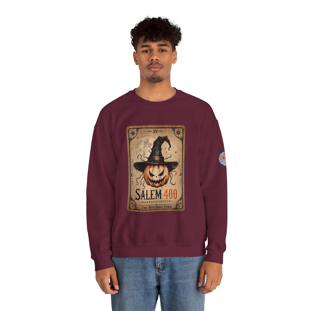 PUNKIN TAROT Unisex Heavy Blend™ Crewneck Sweatshirt – alternate view | SalemFootsteps