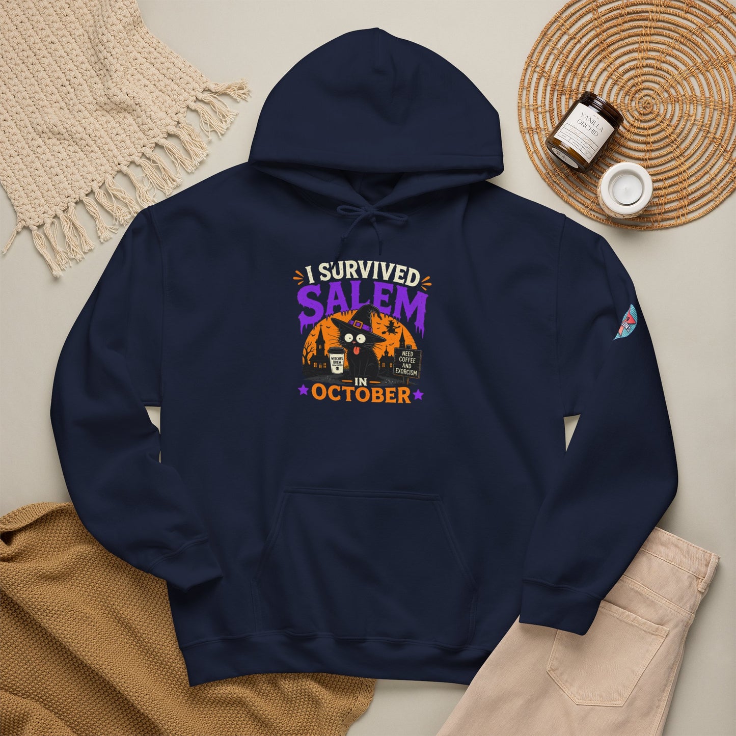 Survived Salem Cat - Unisex Heavy Blend™ Hooded Sweatshirt