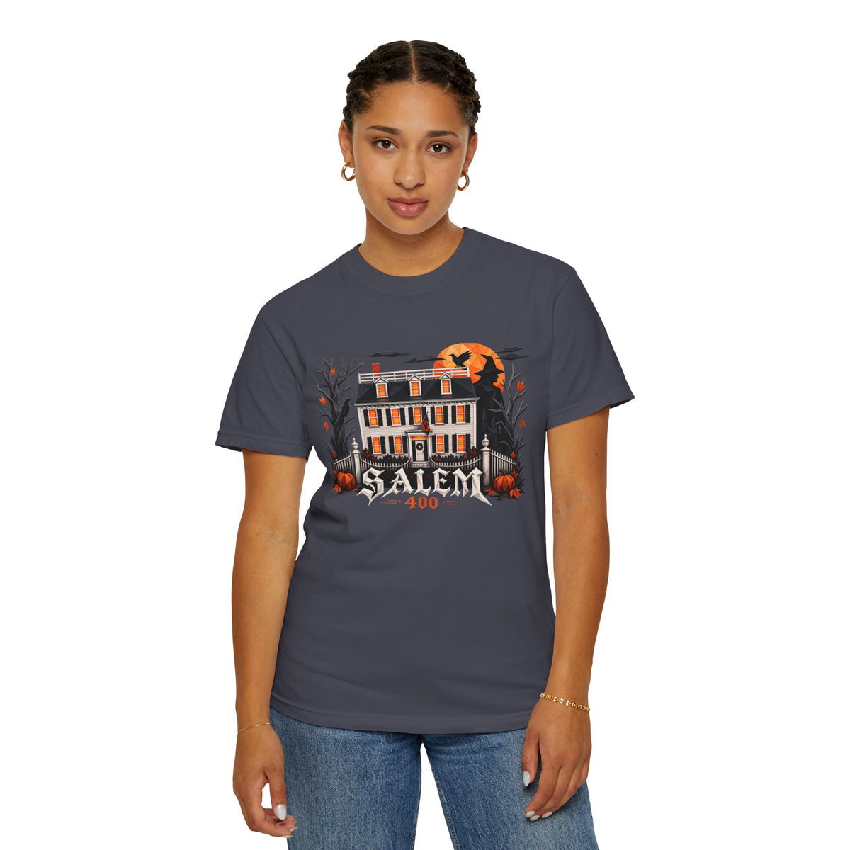 Salem 400 Ropes Mansion - Unisex Garment-Dyed T-shirt