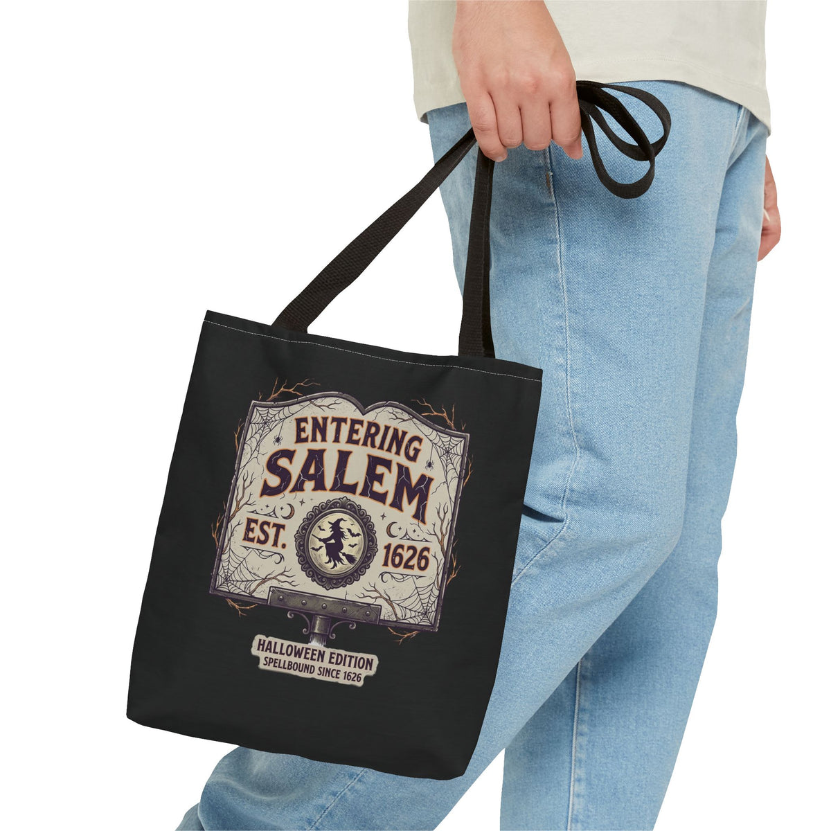 Spooky Entering Salem Tote Bag (AOP)