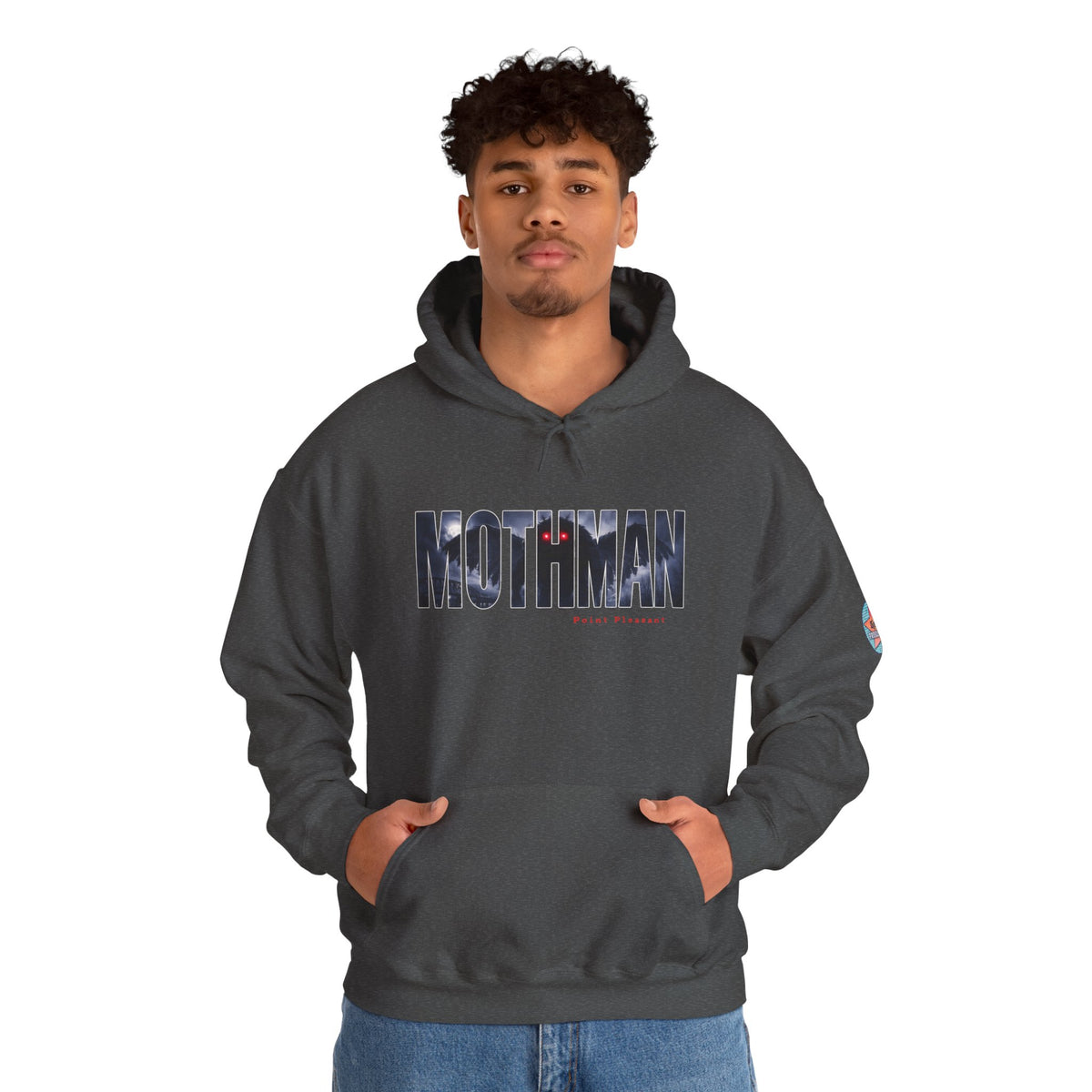 MOTHMAN LURKS Unisex Heavy Blend™ Hooded Sweatshirt