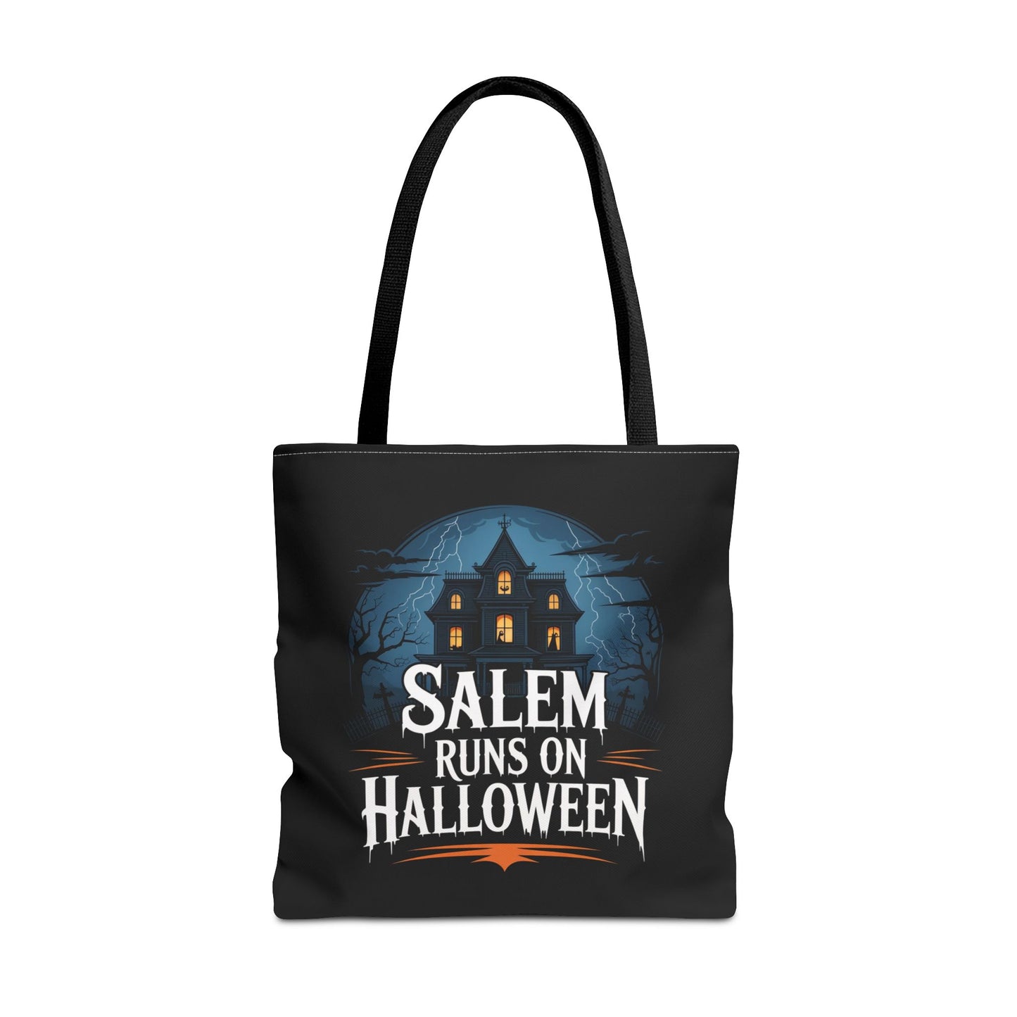Salem Runs on Halloween Tote Bag (AOP)