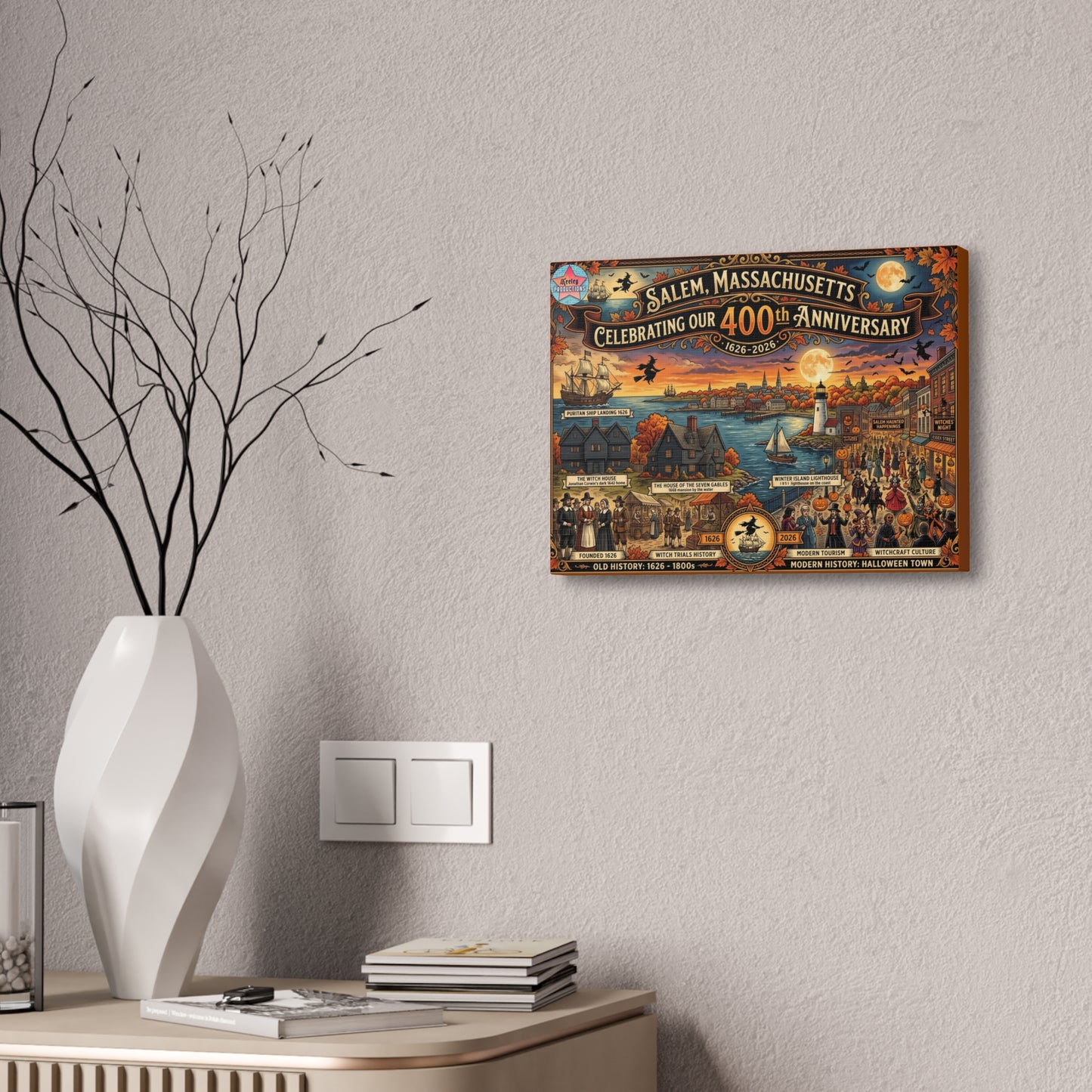 Salem 400 Canvas Stretched, 1.5''