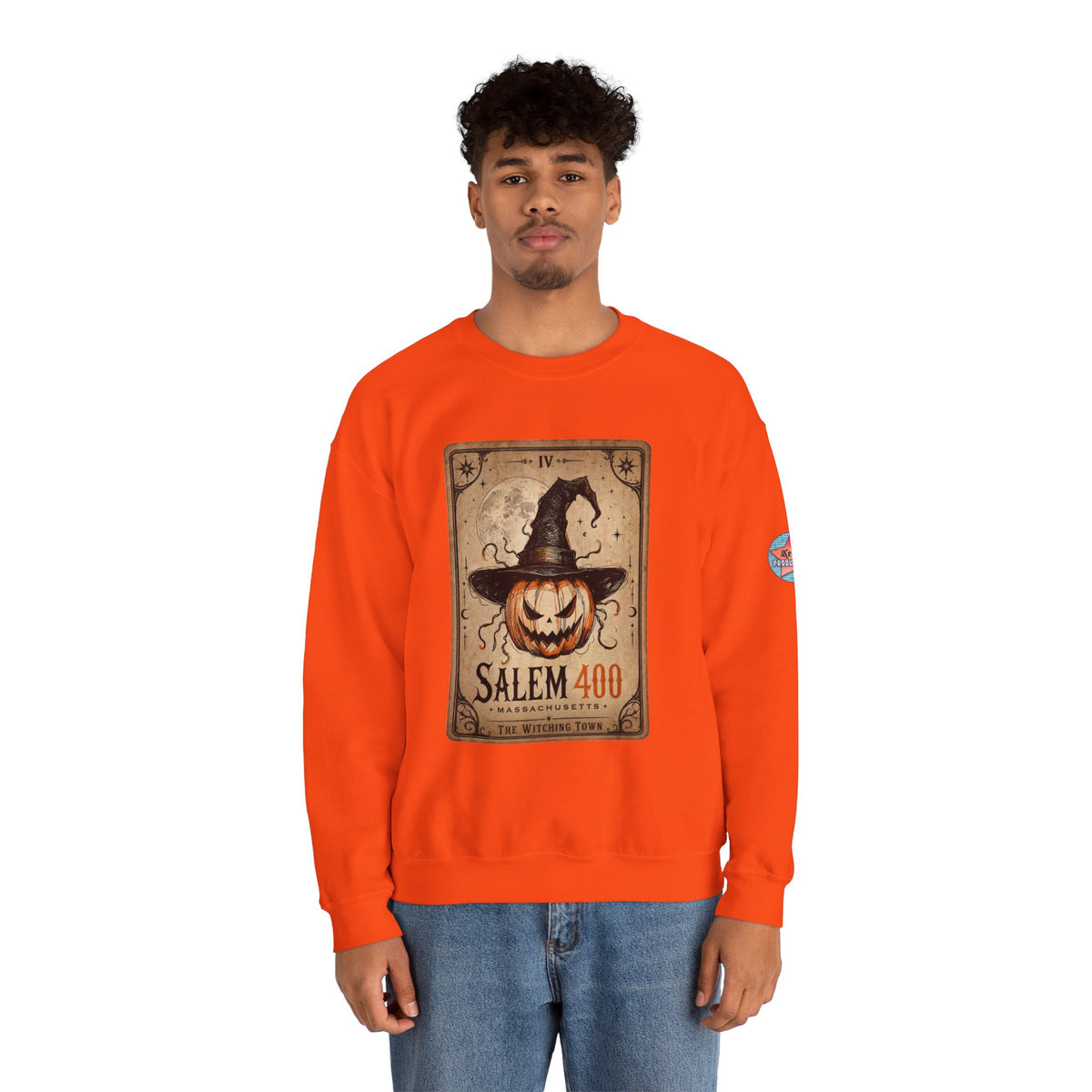 PUNKIN TAROT Unisex Heavy Blend™ Crewneck Sweatshirt – alternate view | SalemFootsteps